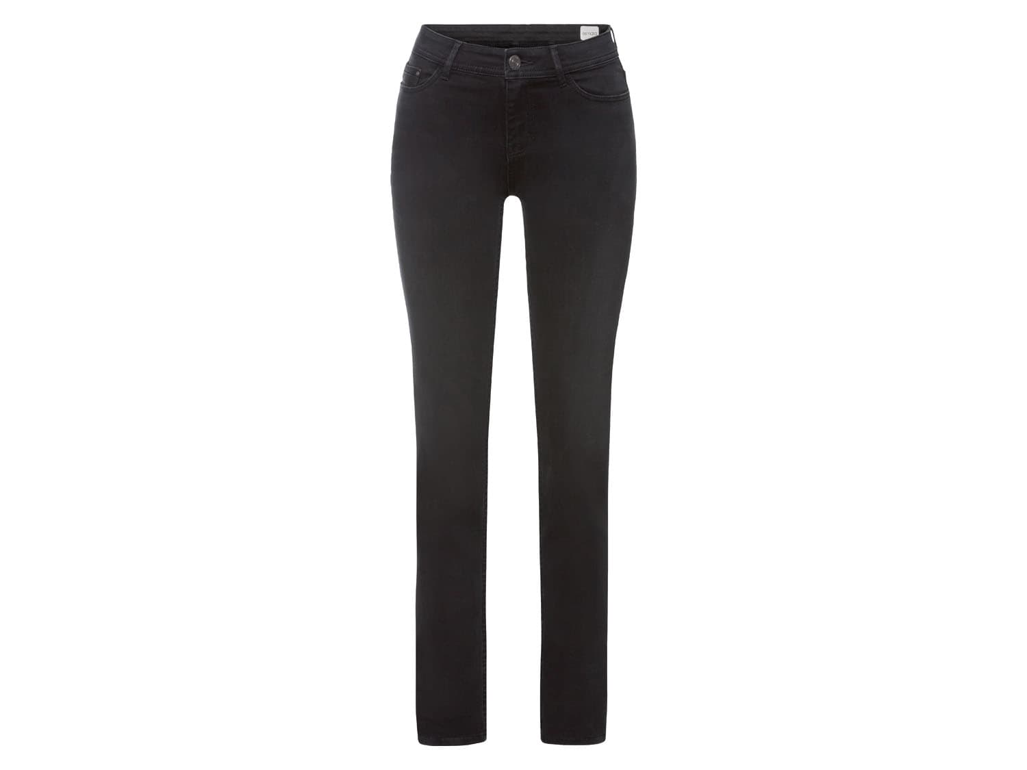 esmara® Dámske rifle „Slim Fit" (normálna dĺžka, 36, čierna)