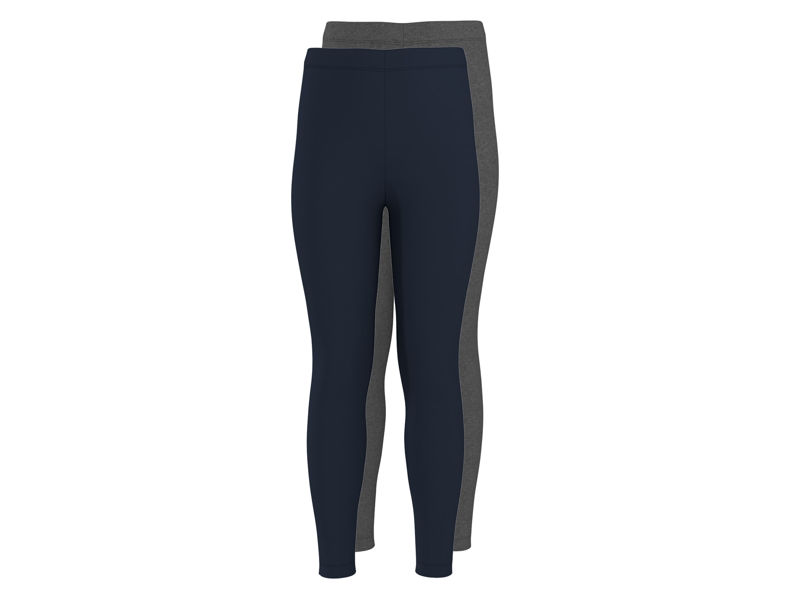 ESMARA KIDS Dievčenské legíny, 2 kusy (navy modrá/antracitová, 146/152) 1