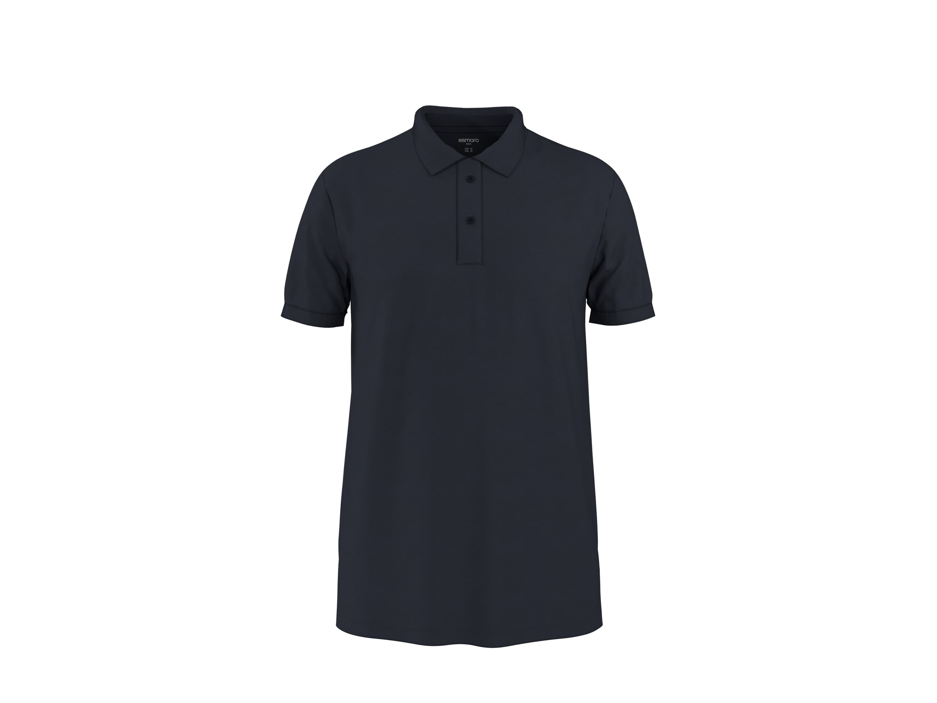 ESMARA MEN Pánska piketová polokošeľa (navy modrá, S (44/46))