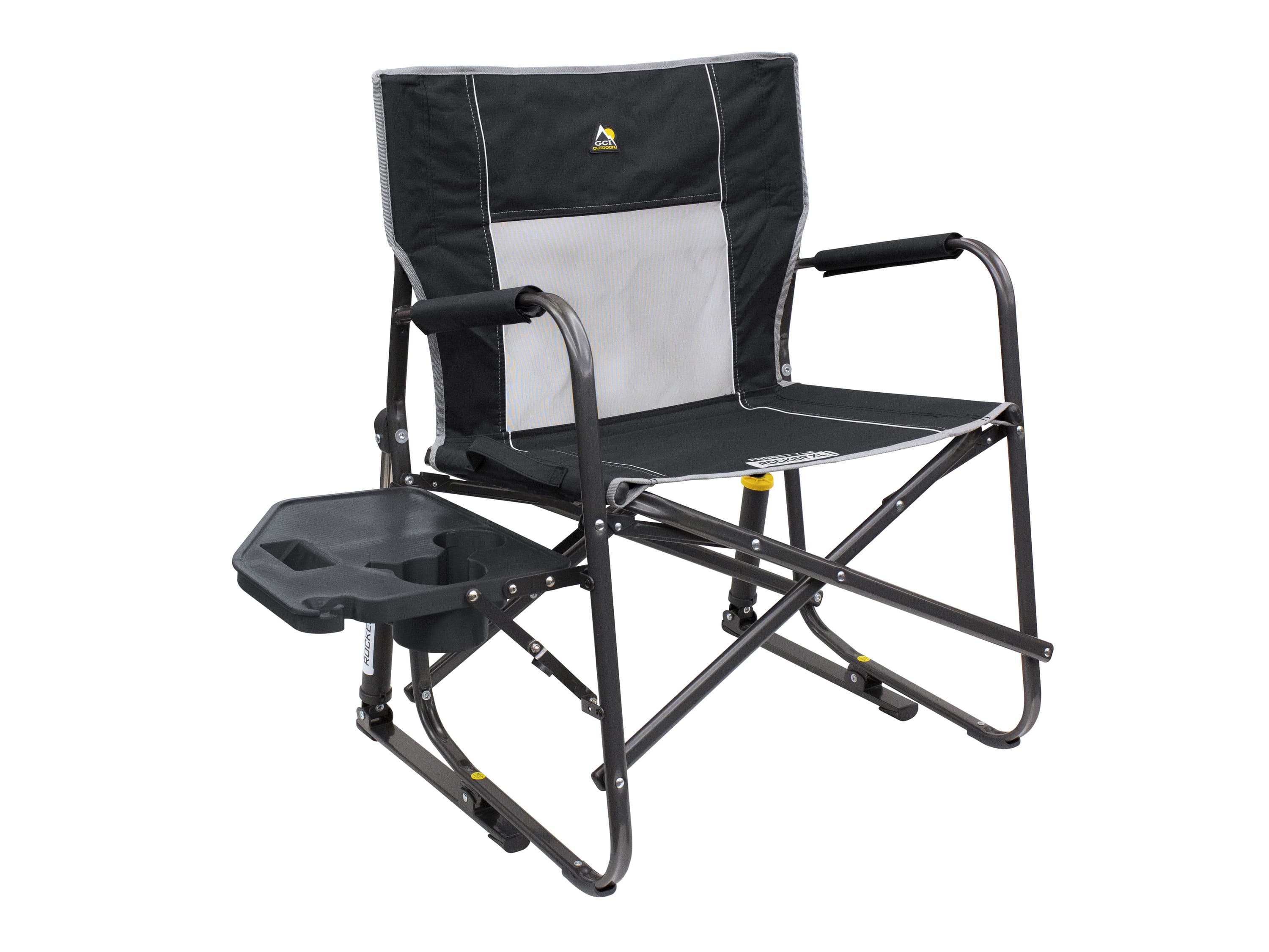 GCI Kempingová stolička s funkciou hojdania Freestyle Rocker XL™ (čierna)