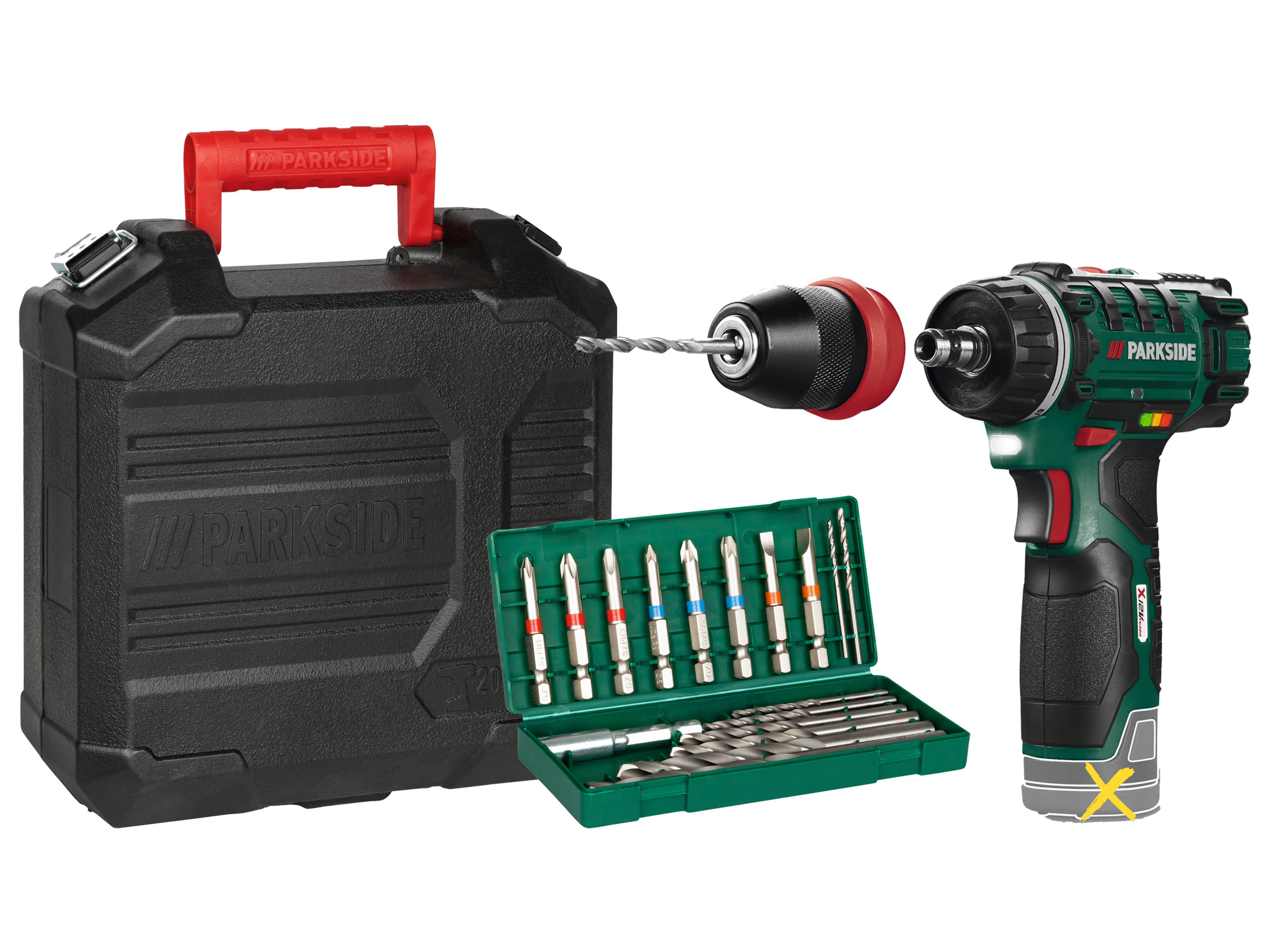 PARKSIDE® Aku vŕtací skrutkovač 12 V PBSA 12 E4 – bez akumulátora