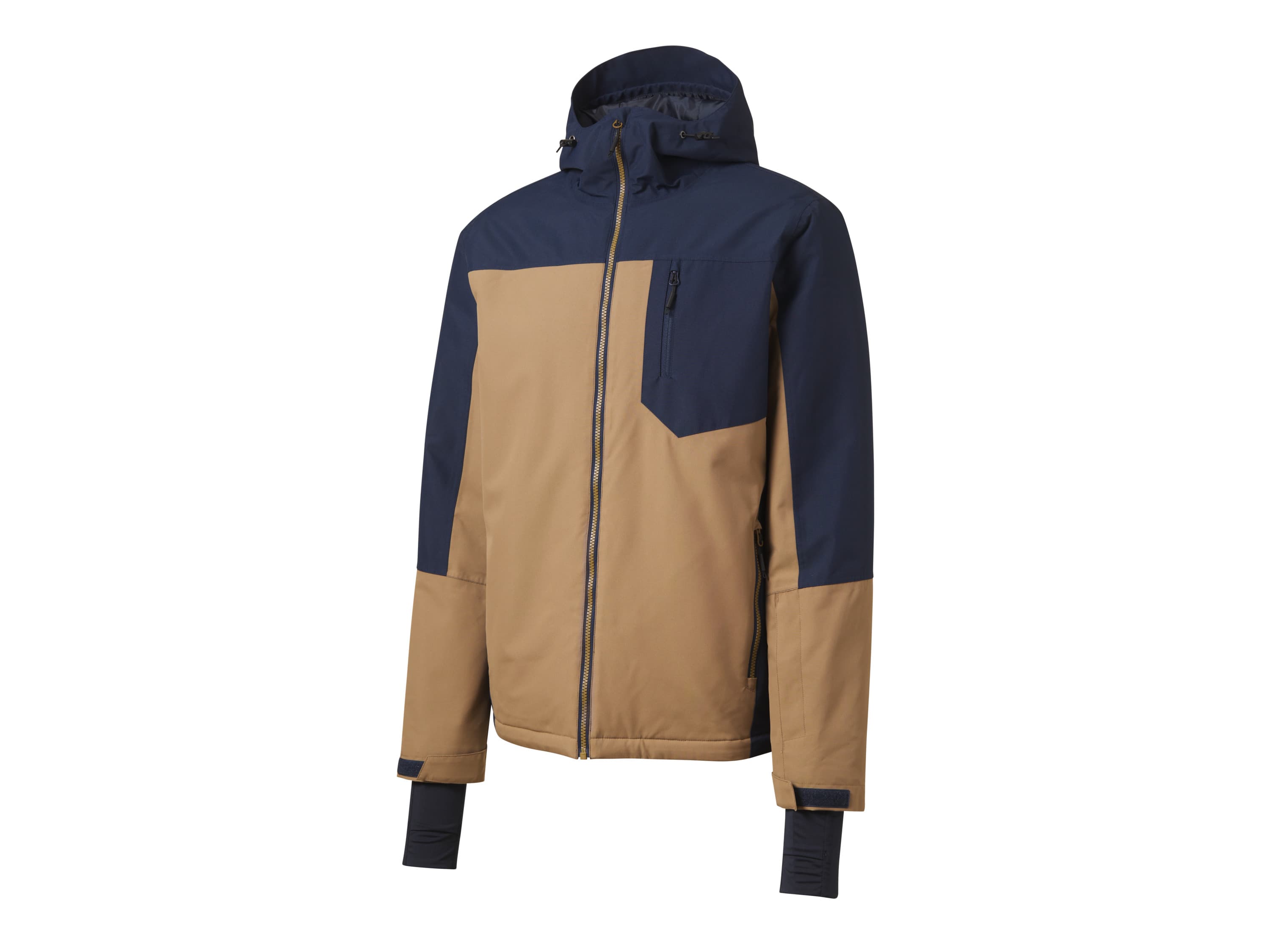 CRIVIT Pánska lyžiarska bunda (navy modrá/žltá, M (48/50)) 1