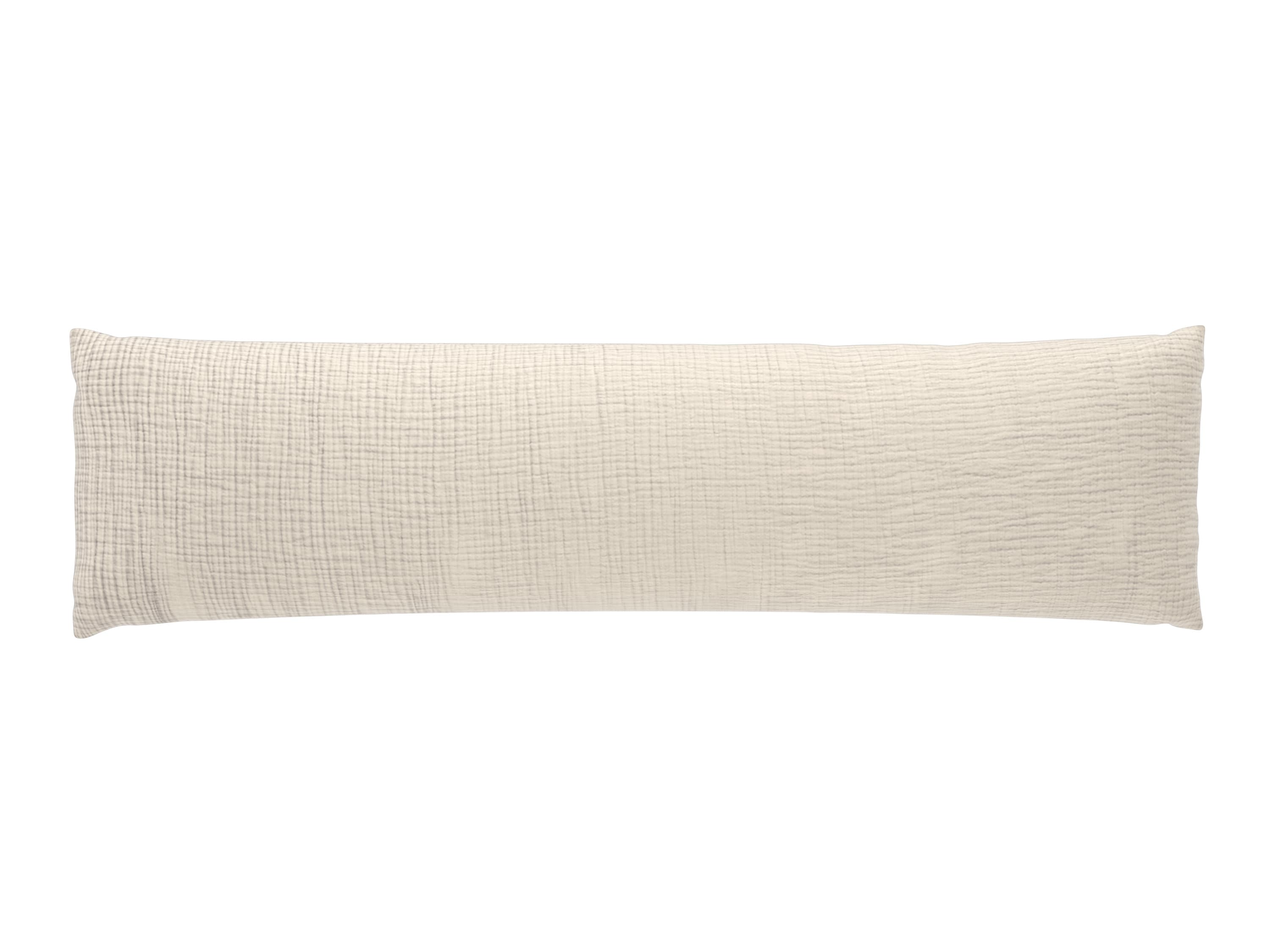 LIVARNO® Mušelínová obliečka na vankúš pre spanie na boku Premium, 40 x 145 cm (béžová) 1