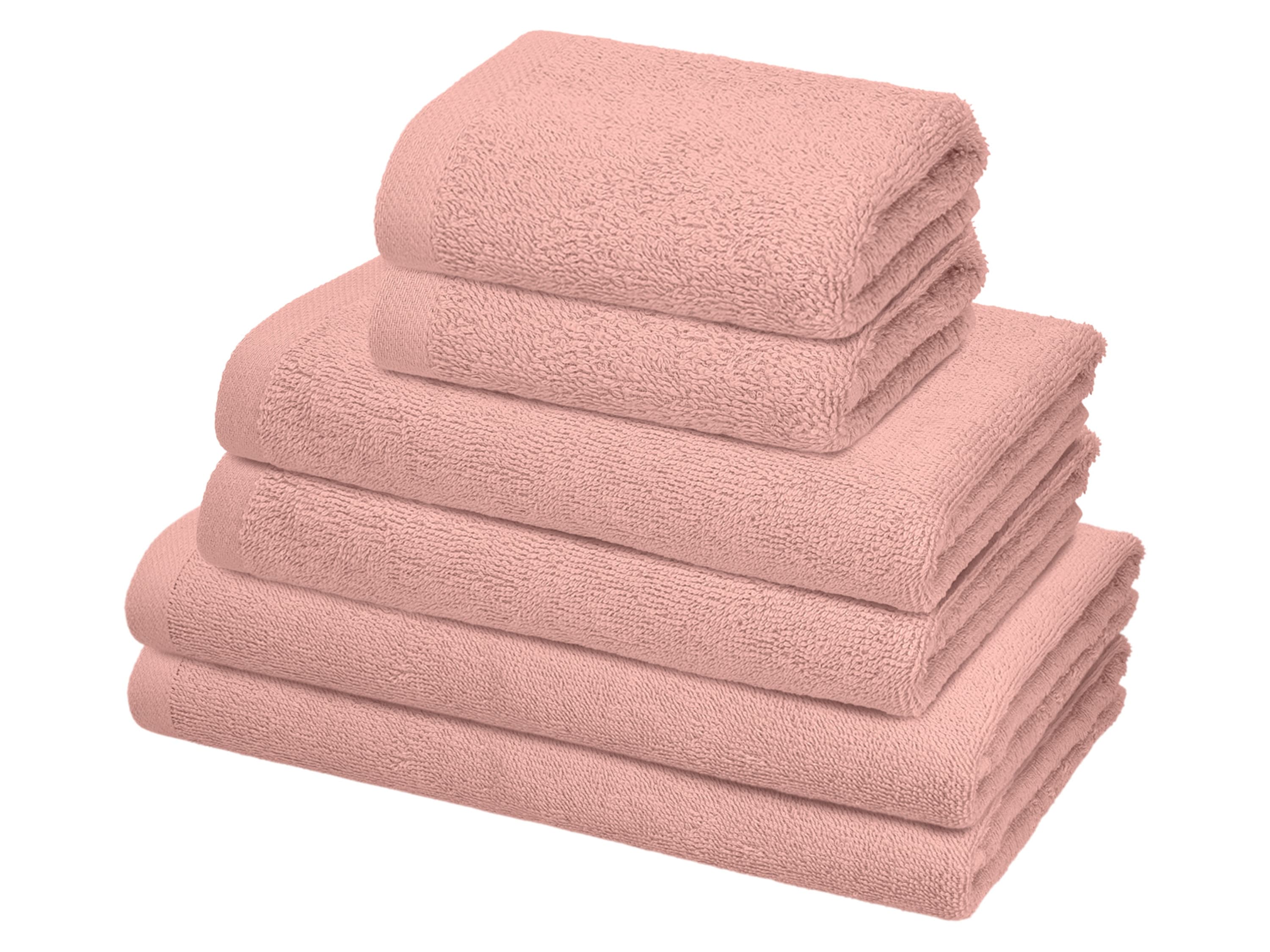 LIVARNO® Súprava froté uterákov, 6-dielna (bledoružová) 1