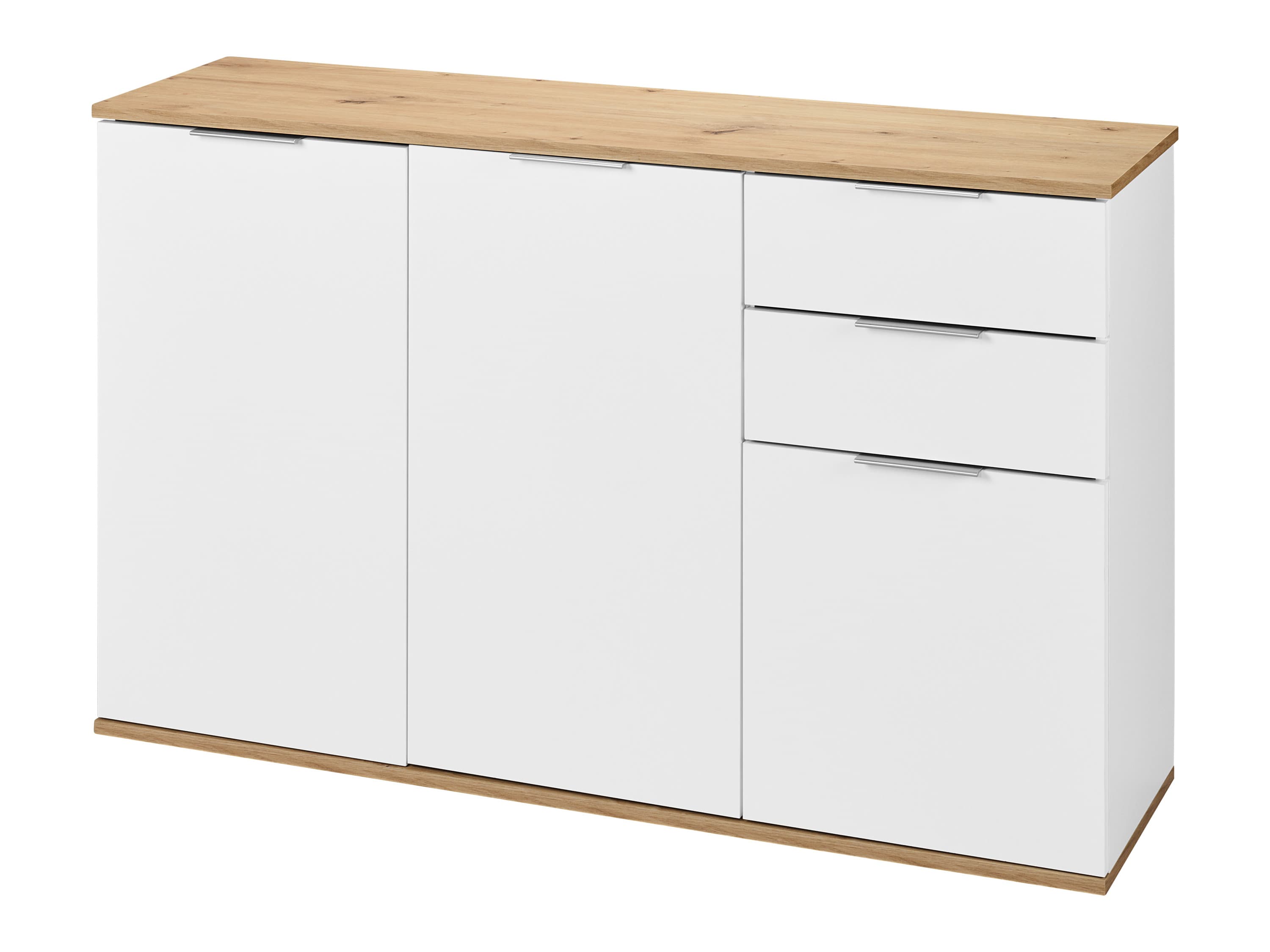LIVARNO® Skrinka, biela/dub artisan, 117 x 72 x 33 cm