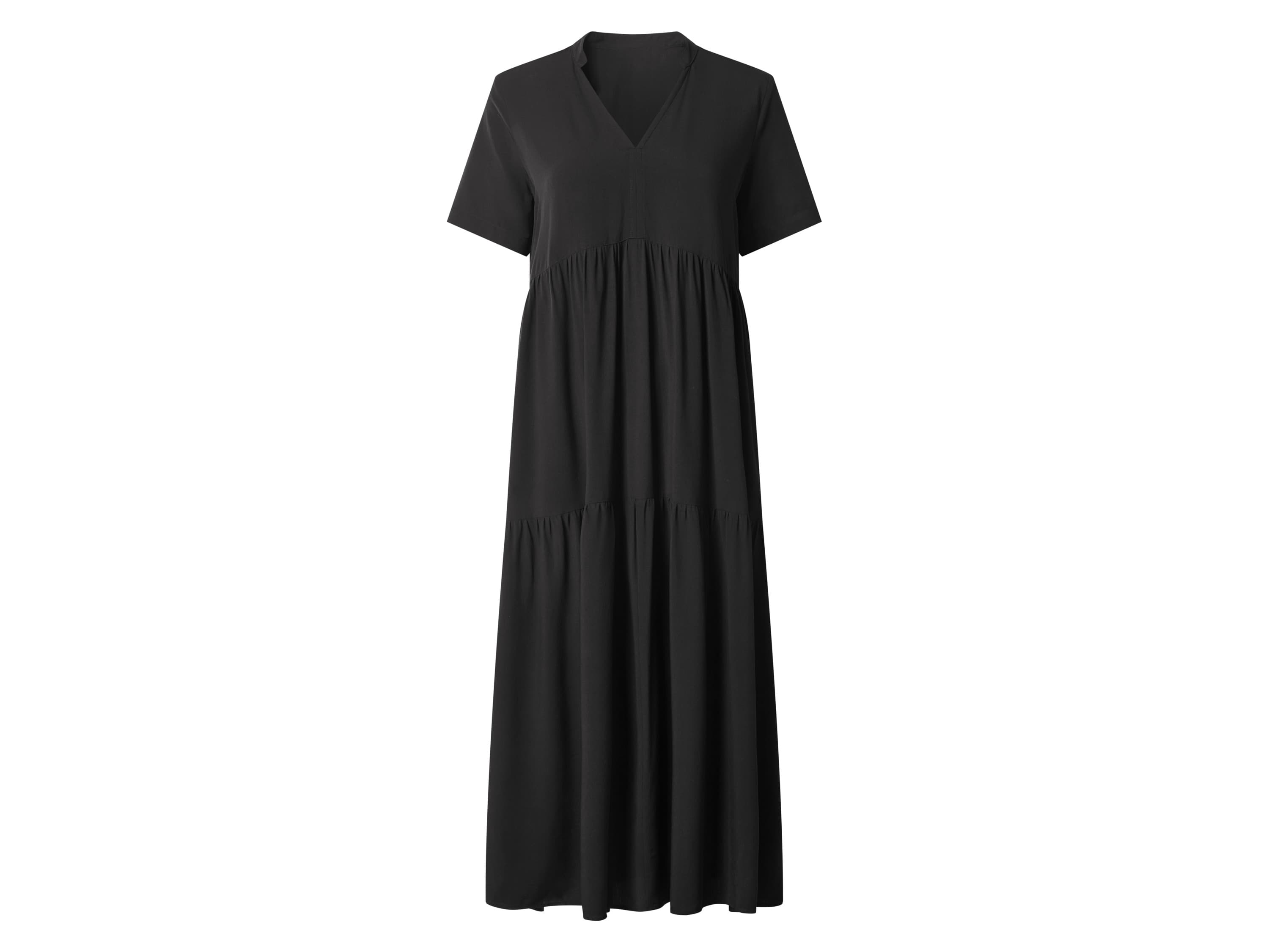 ESMARA® Dámske midi šaty (čierna, L (44/46)) 1