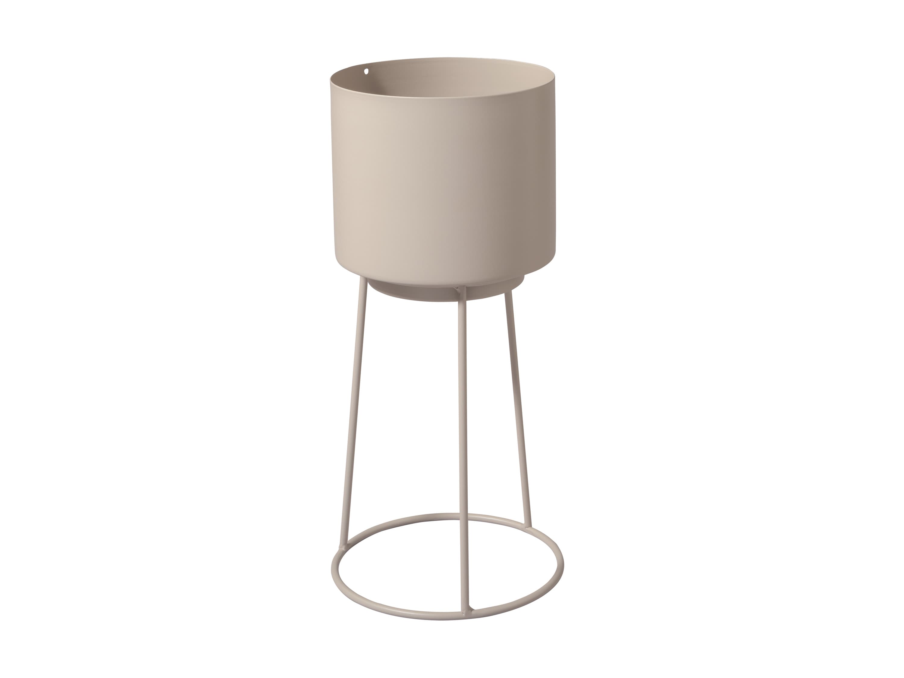 LIVARNO® Kvetináč s podstavcom, 14 cm (béžová)