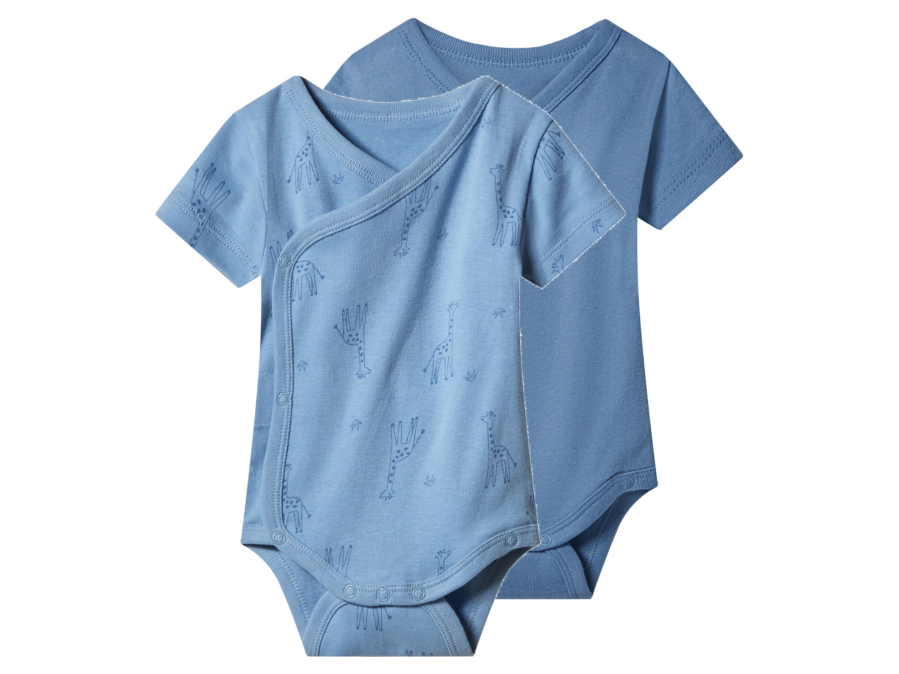 lupilu® Detské zavinovacie body pre bábätká, 2 kusy (bledomodrá/modrá, 86/92) 1