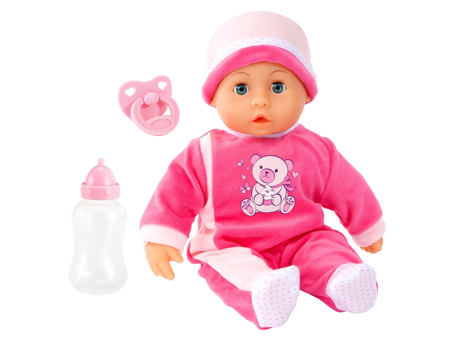 Bayer Bábika Piccolina First Words Baby (medveď) 1