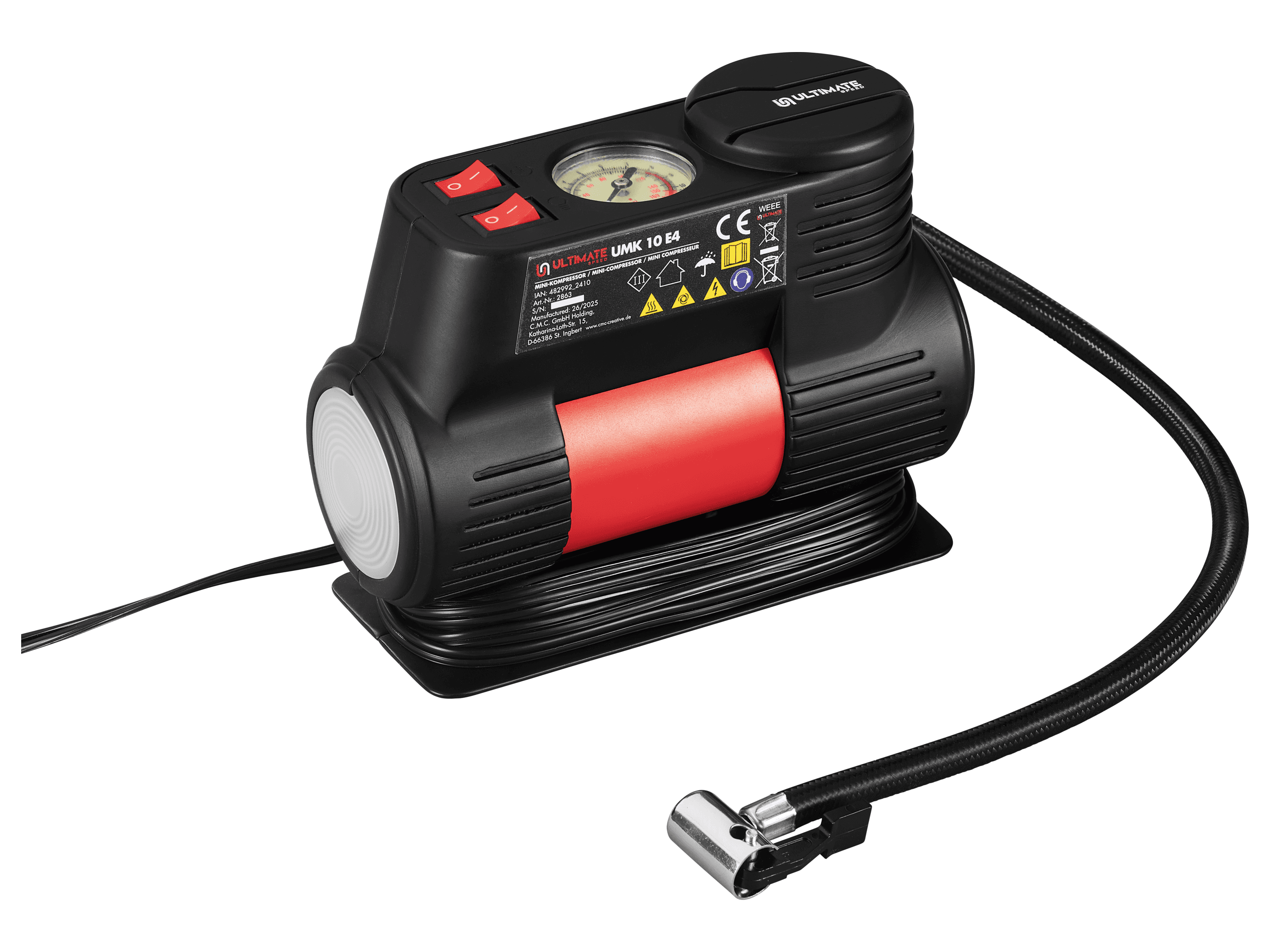 ULTIMATE SPEED® Mini kompresor UMK 10 E4