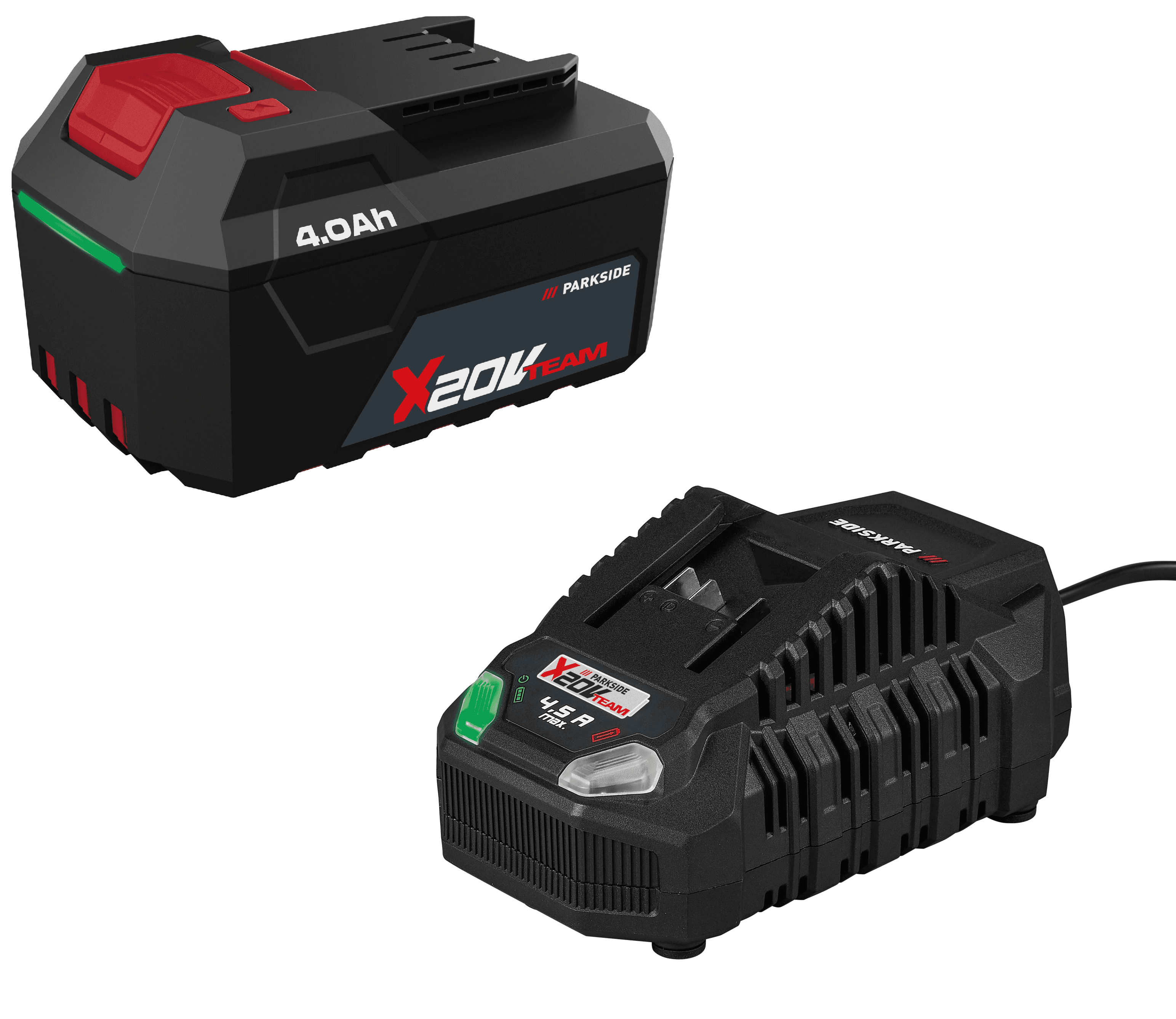PARKSIDE® Akumulátor 20 V/4 Ah PAP 204 A1 + Rýchlonabíjačka akumulátora 20 V/4,5 A PLG 20 C3