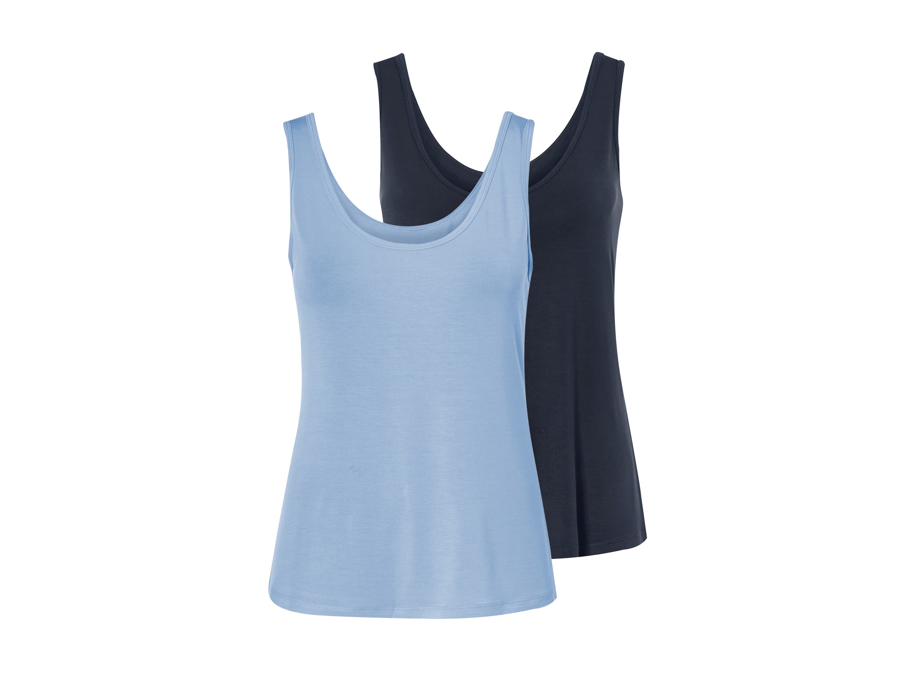 ESMARA® Dámsky top, 2 kusy (navy modrá/bledomodrá, S (36/38)) 1