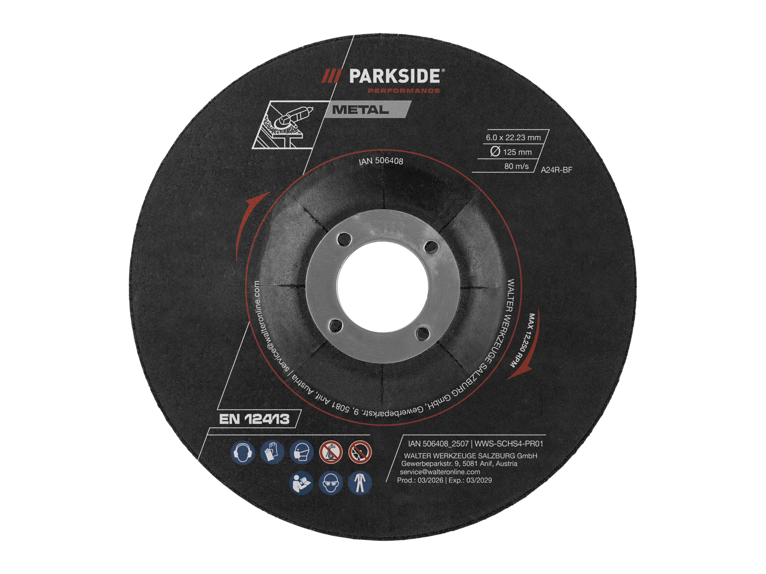 PARKSIDE PERFORMANCE® Rezné kotúče/Hrubovacie kotúče/Diamantový rezný kotúč, 125 mm (hrubovací kotúč, 4 kusy) 1