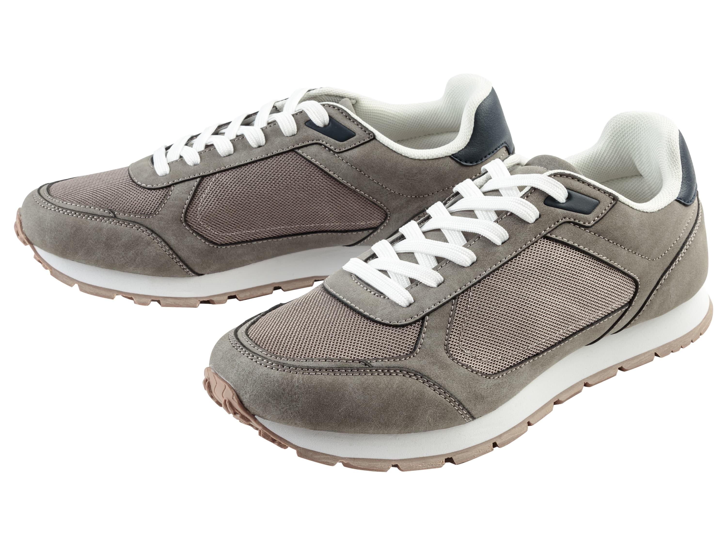 LIVERGY® Pánske tenisky (sivá/navy modrá, 43) 1