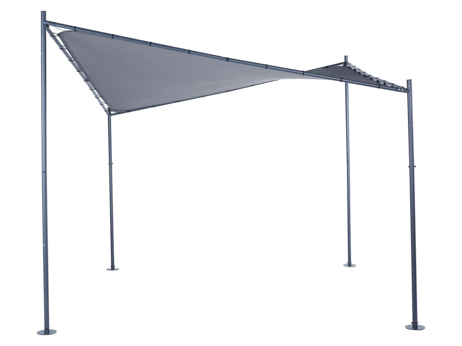LIVARNO home Prístrešok Butterfly, 3,5 x 3,5 m, antracitová