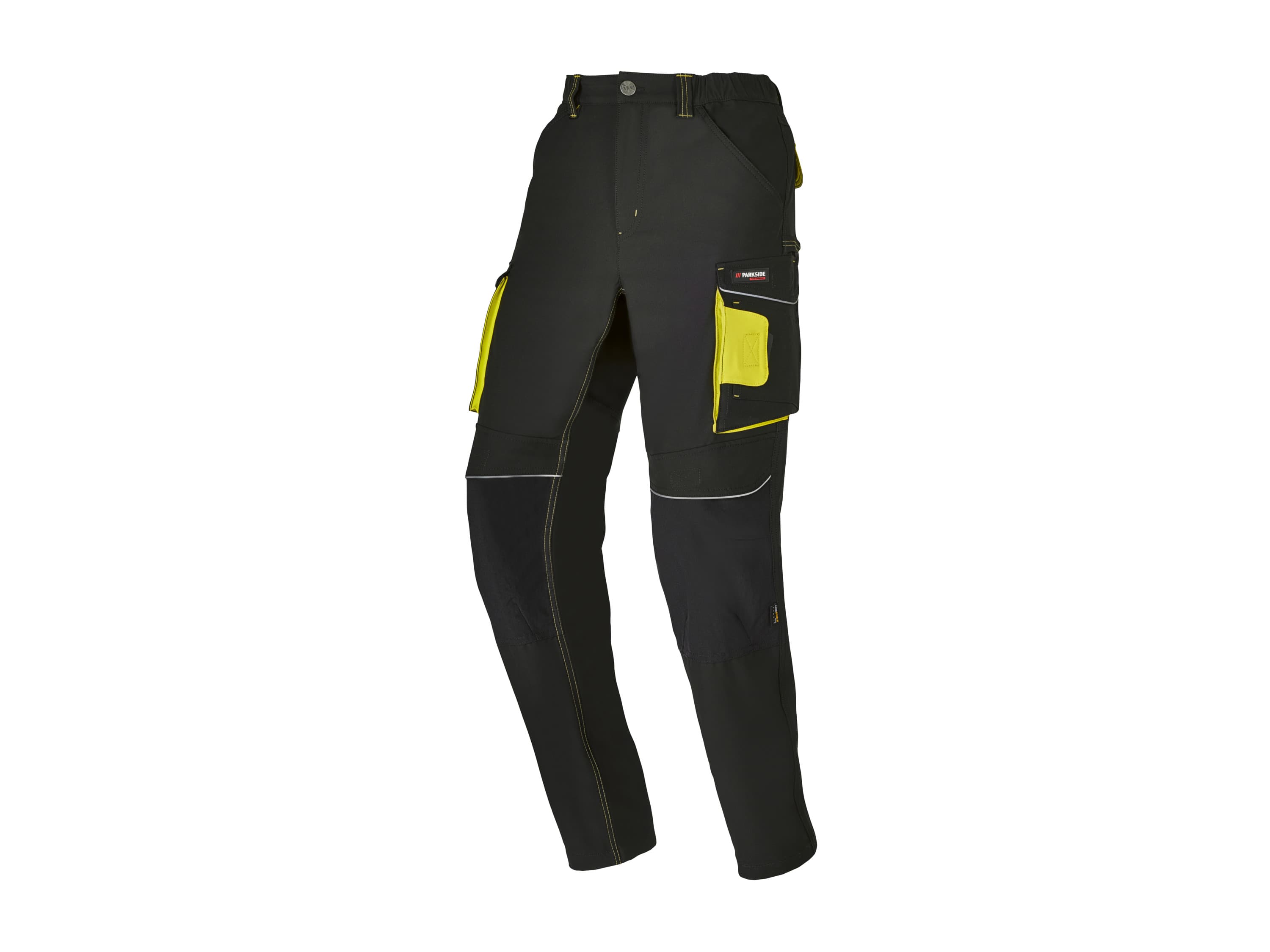 PARKSIDE PERFORMANCE® Pánske flexibilné montérky (čierna/žltá, 56) 1