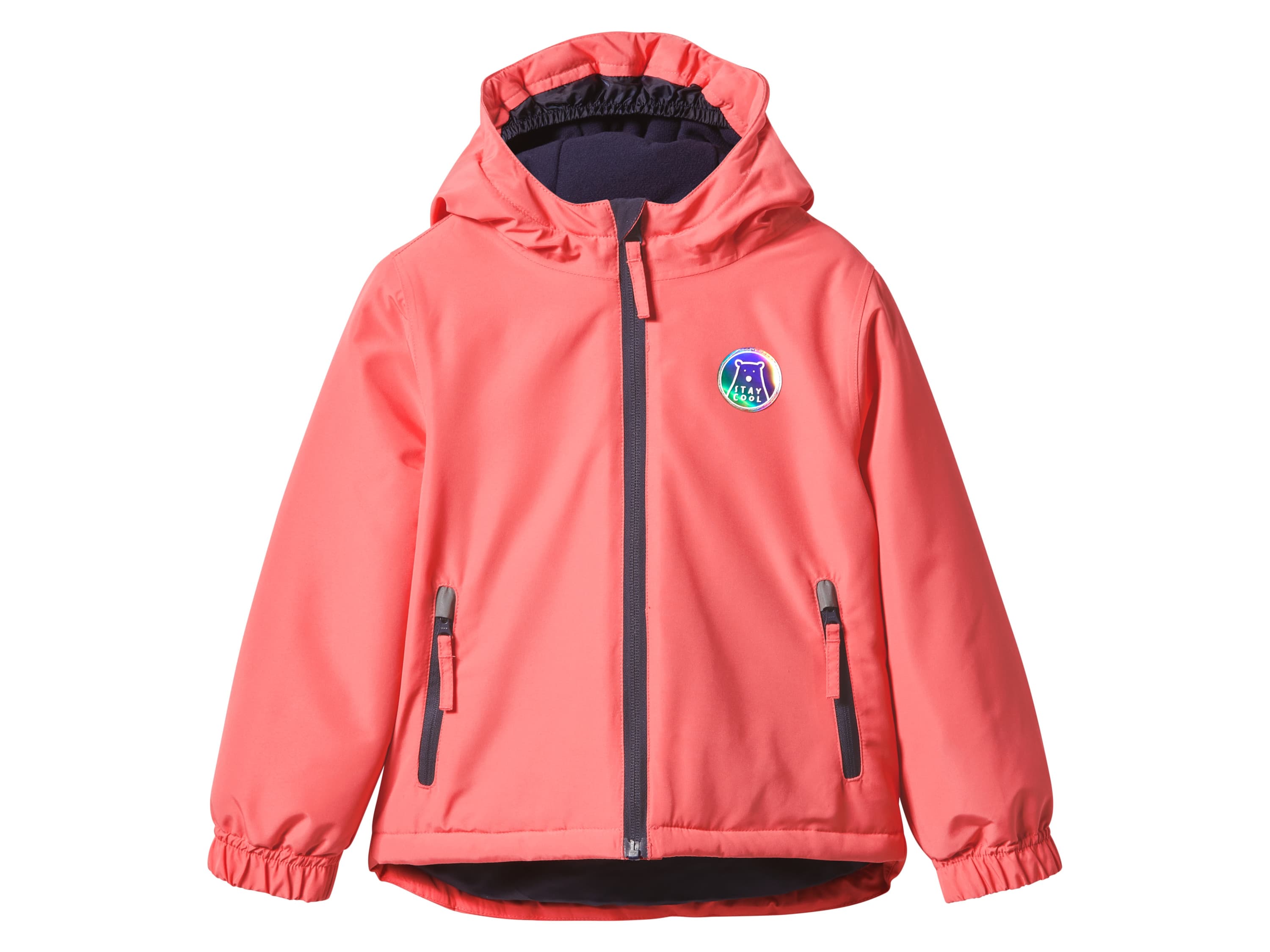 lupilu® Dievčenská zimná bunda (koralová/navy modrá, 86/92) 1