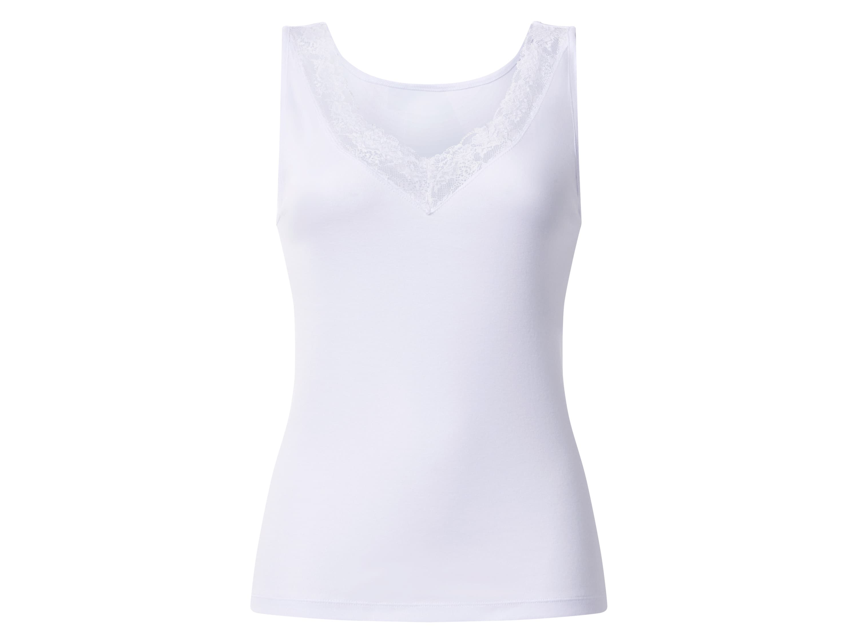 esmara® Dámske tielko s čipkou (biela, S (36/38)) 1