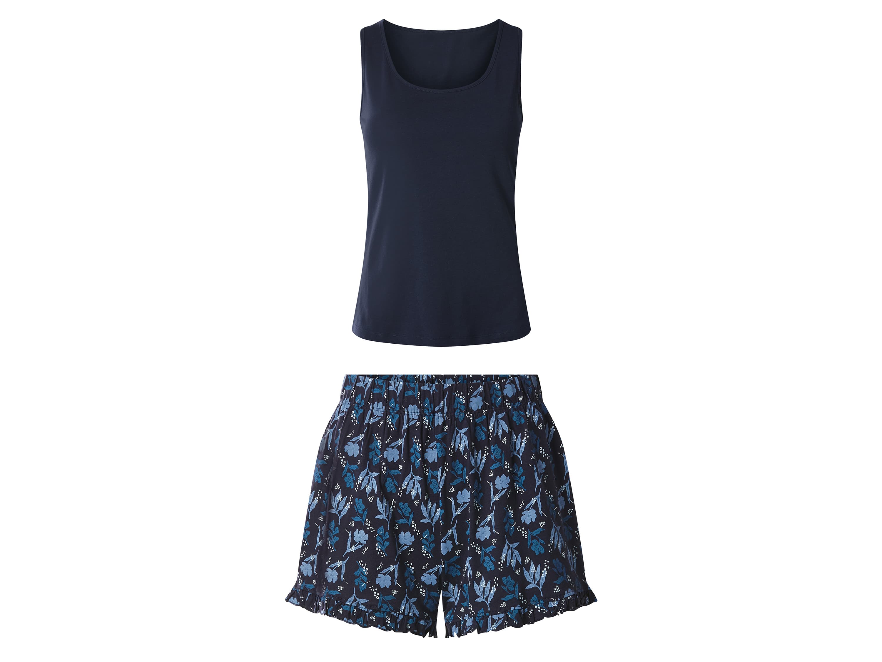 esmara® Dámske krátke pyžamo (navy modrá, S (36/38))