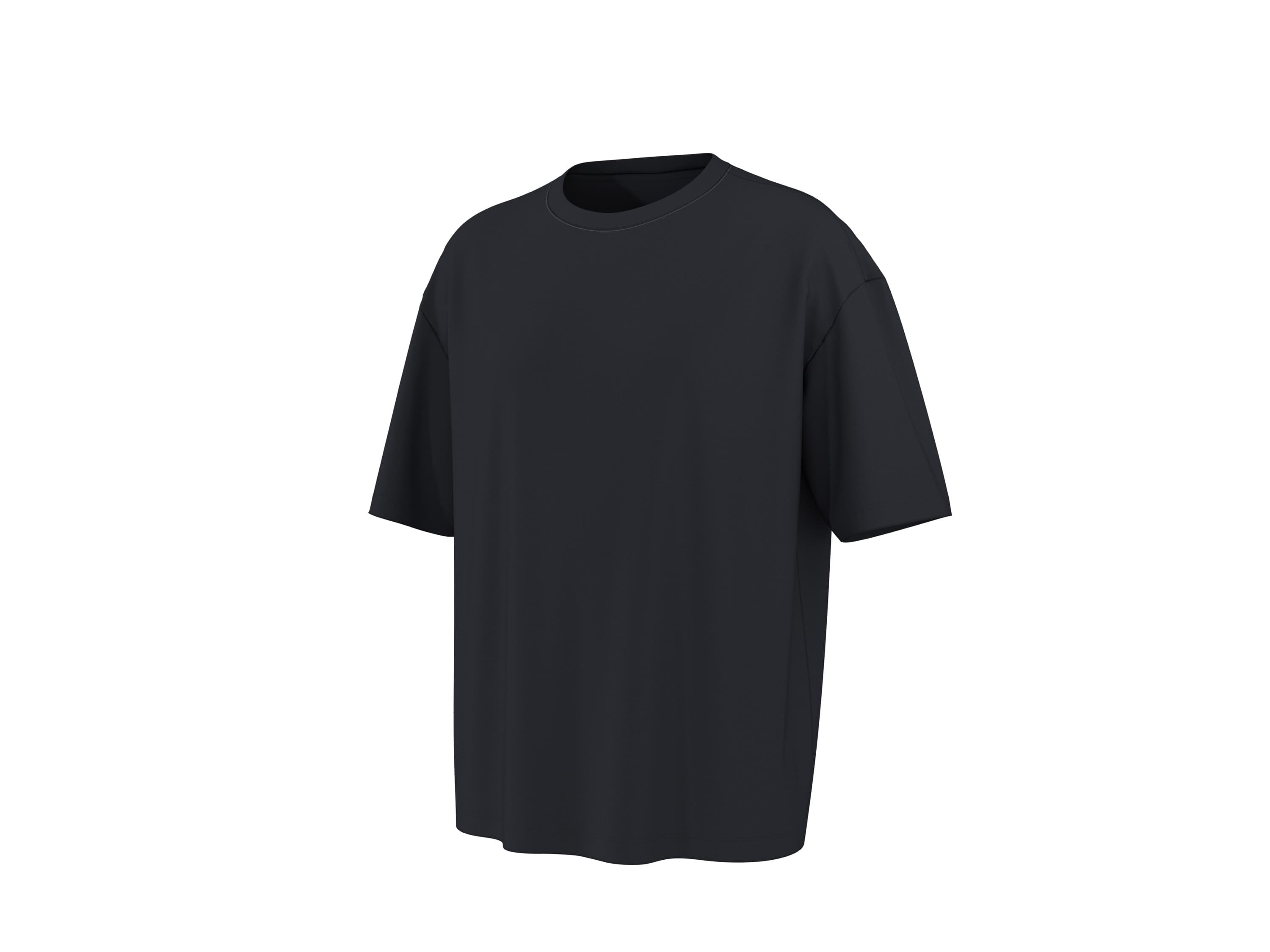 esmara Men Pánske oversize tričko (čierna, M (48/50)) 1