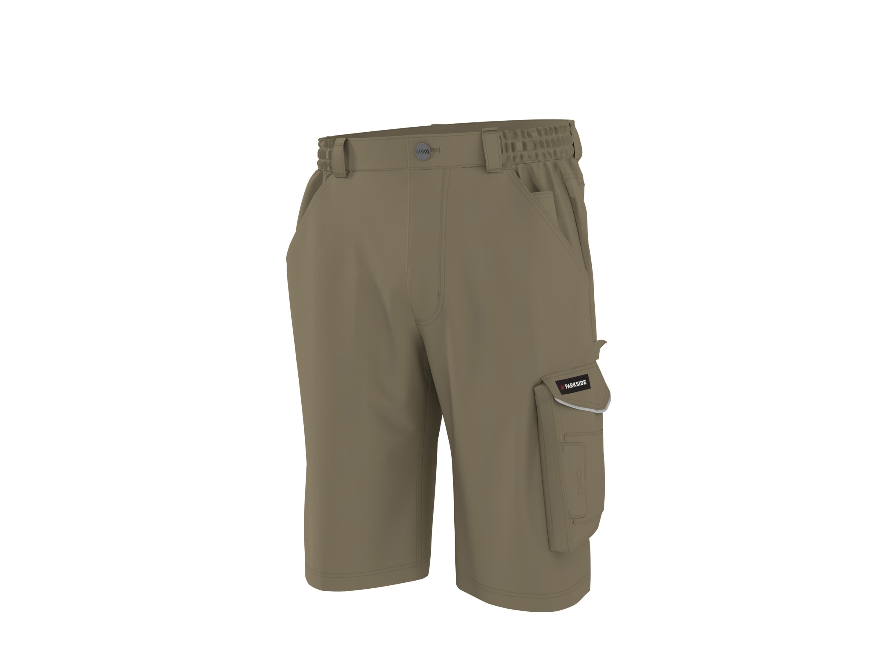 PARKSIDE® Pánske strečové pracovné bermudy (béžová, 56)
