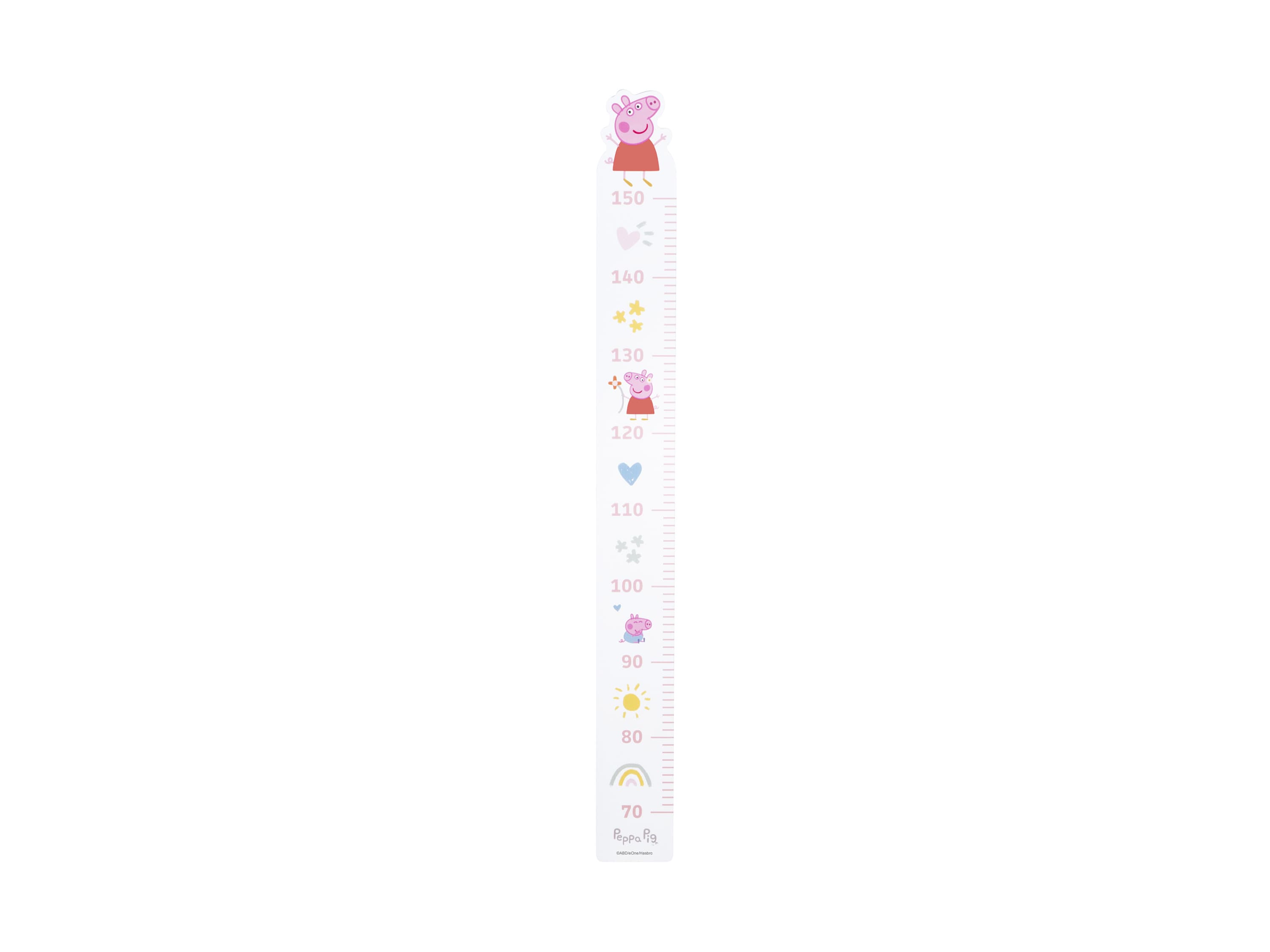 roba Detský závesný meter Prasiatko Peppa, 70 – 150 cm