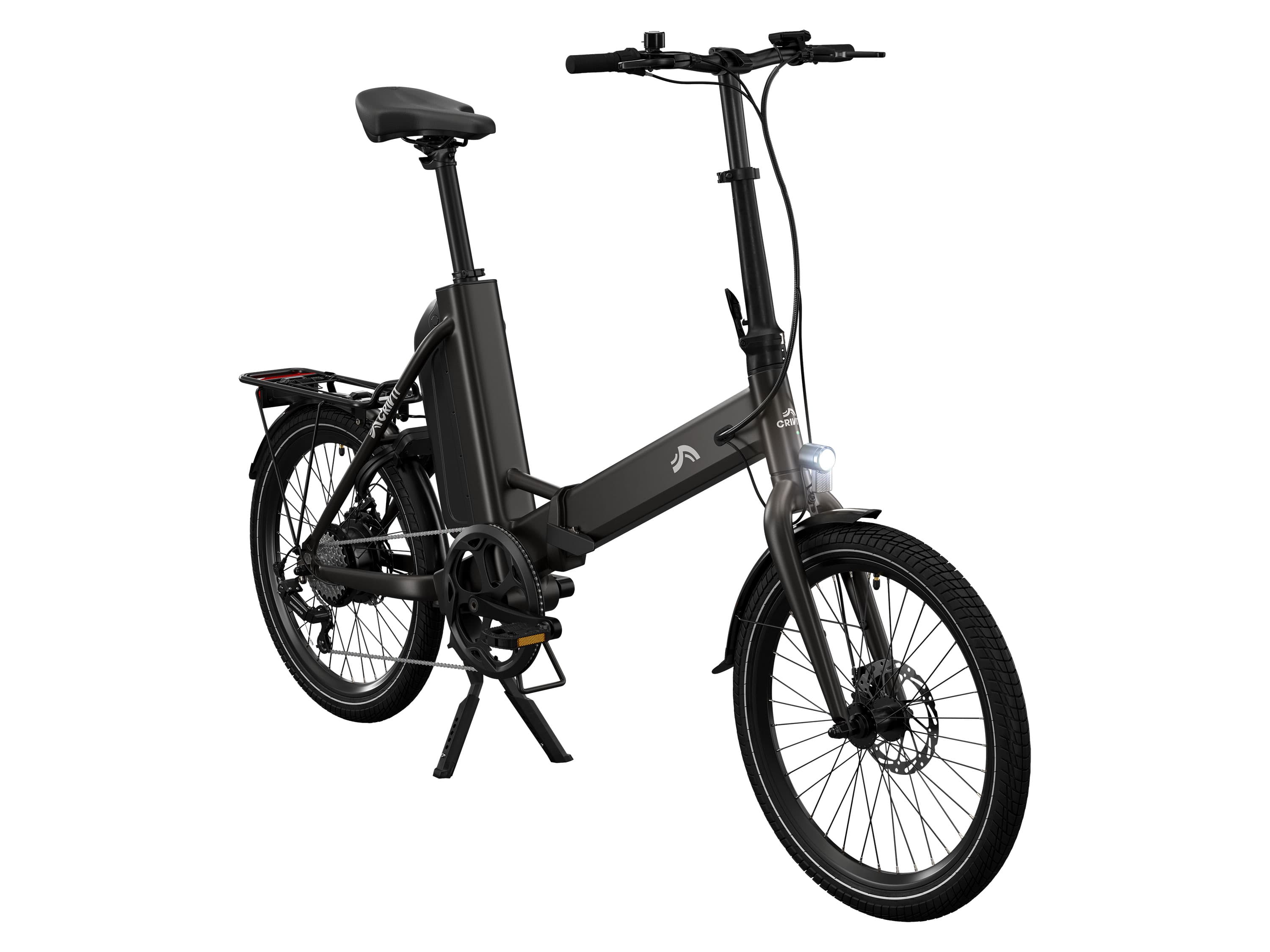 CRIVIT Skladací elektrobicykel 530 Wh (čierna)