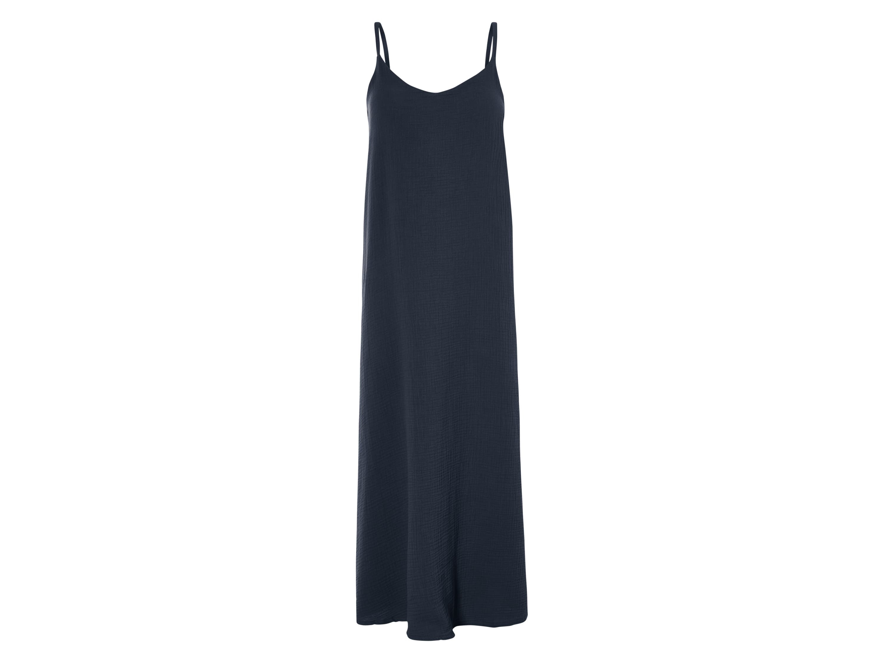 esmara® Dámske mušelínové šaty (navy modrá, 40) 1