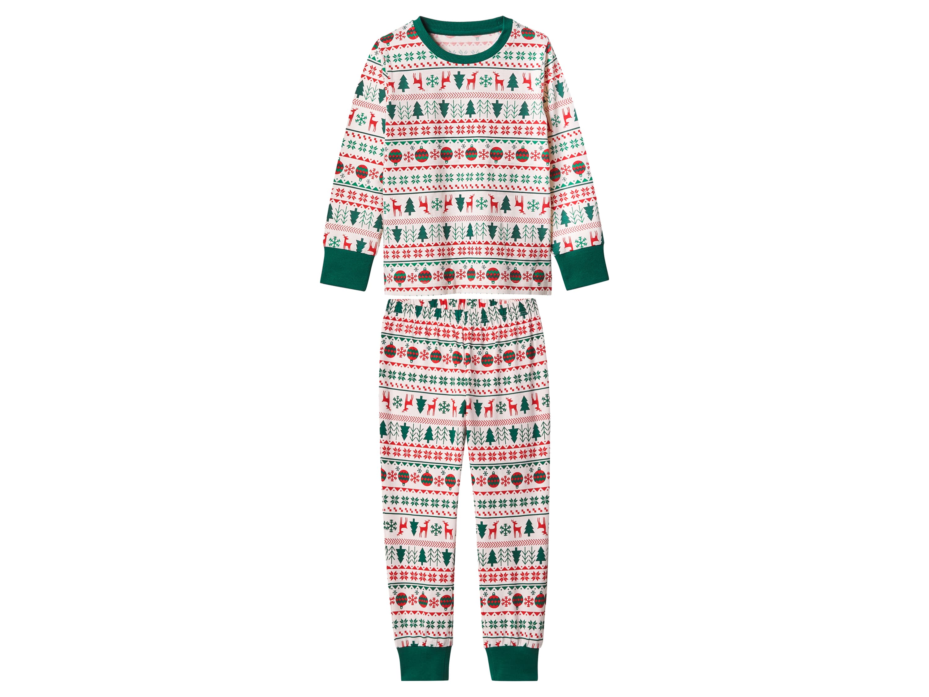 lupilu® Dievčenské vianočné pyžamo (biela, 98/104) 1