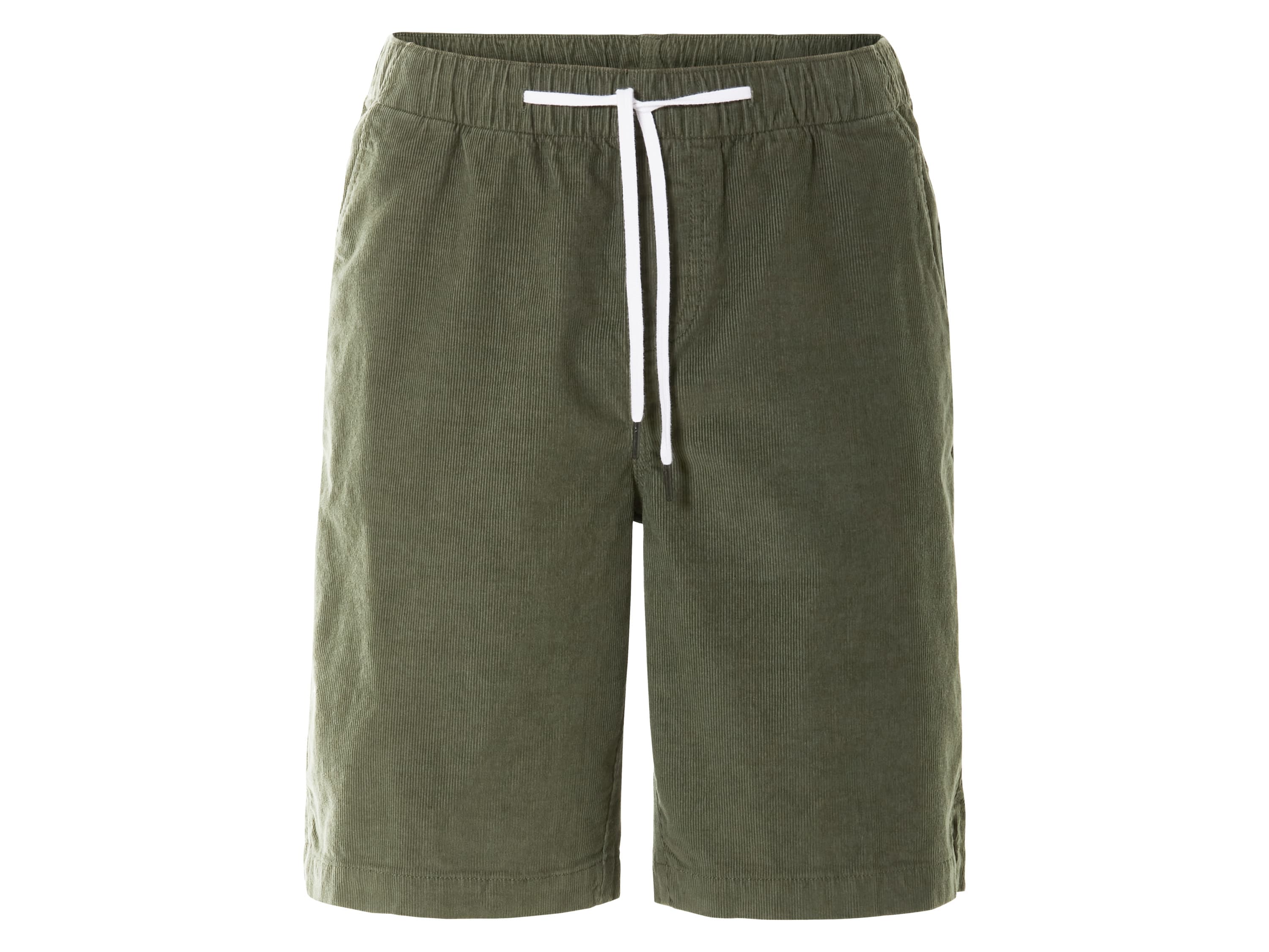 LIVERGY® Pánske kordové šortky (zelená, M (48/50)) 1