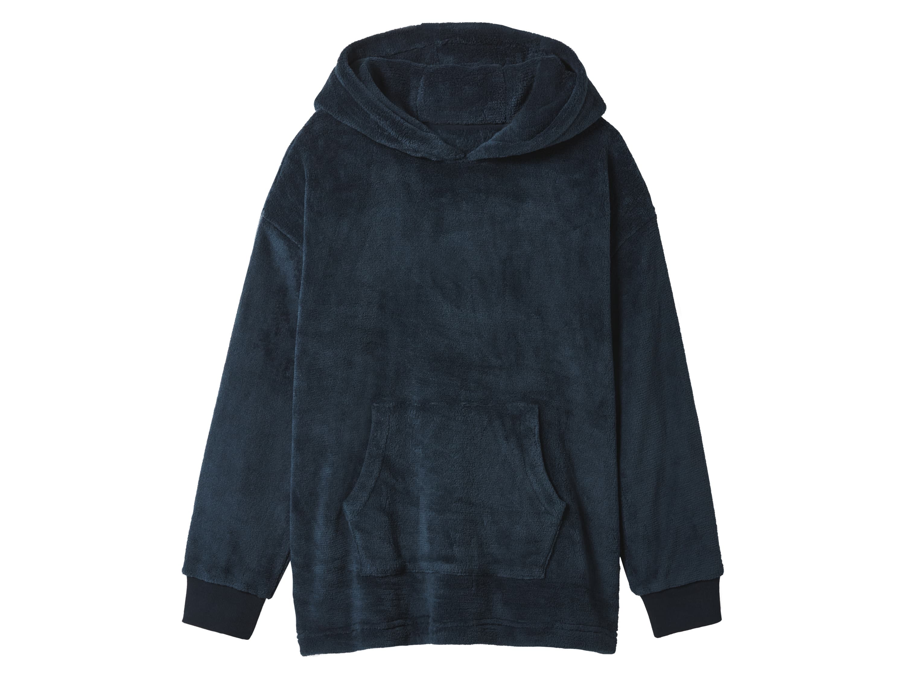 esmara® Detská plyšová oversize mikina (petrolejová, 146/152) 1