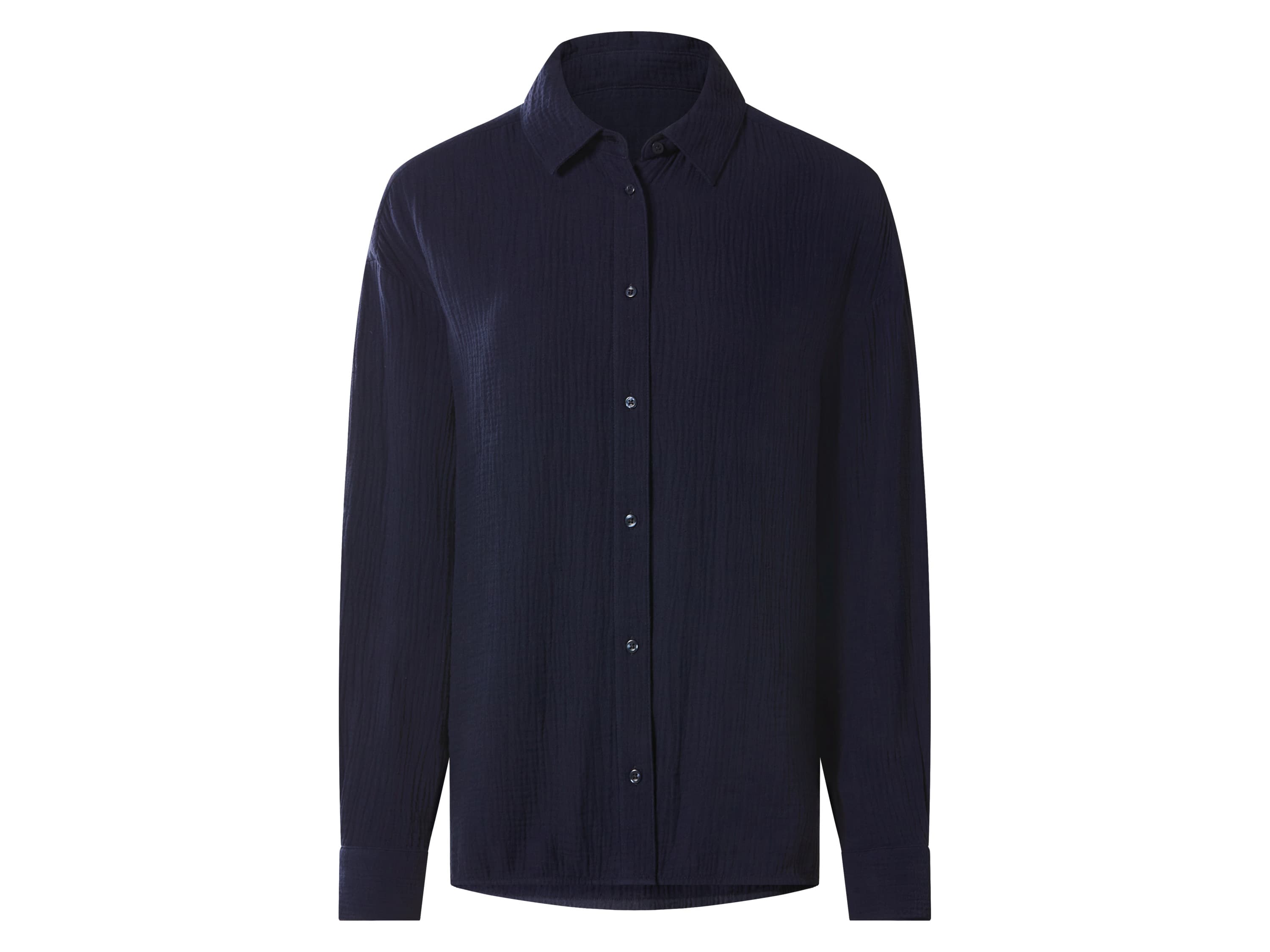 ESMARA® Dámska mušelínová blúzka (navy modrá, M (40/42)) 1
