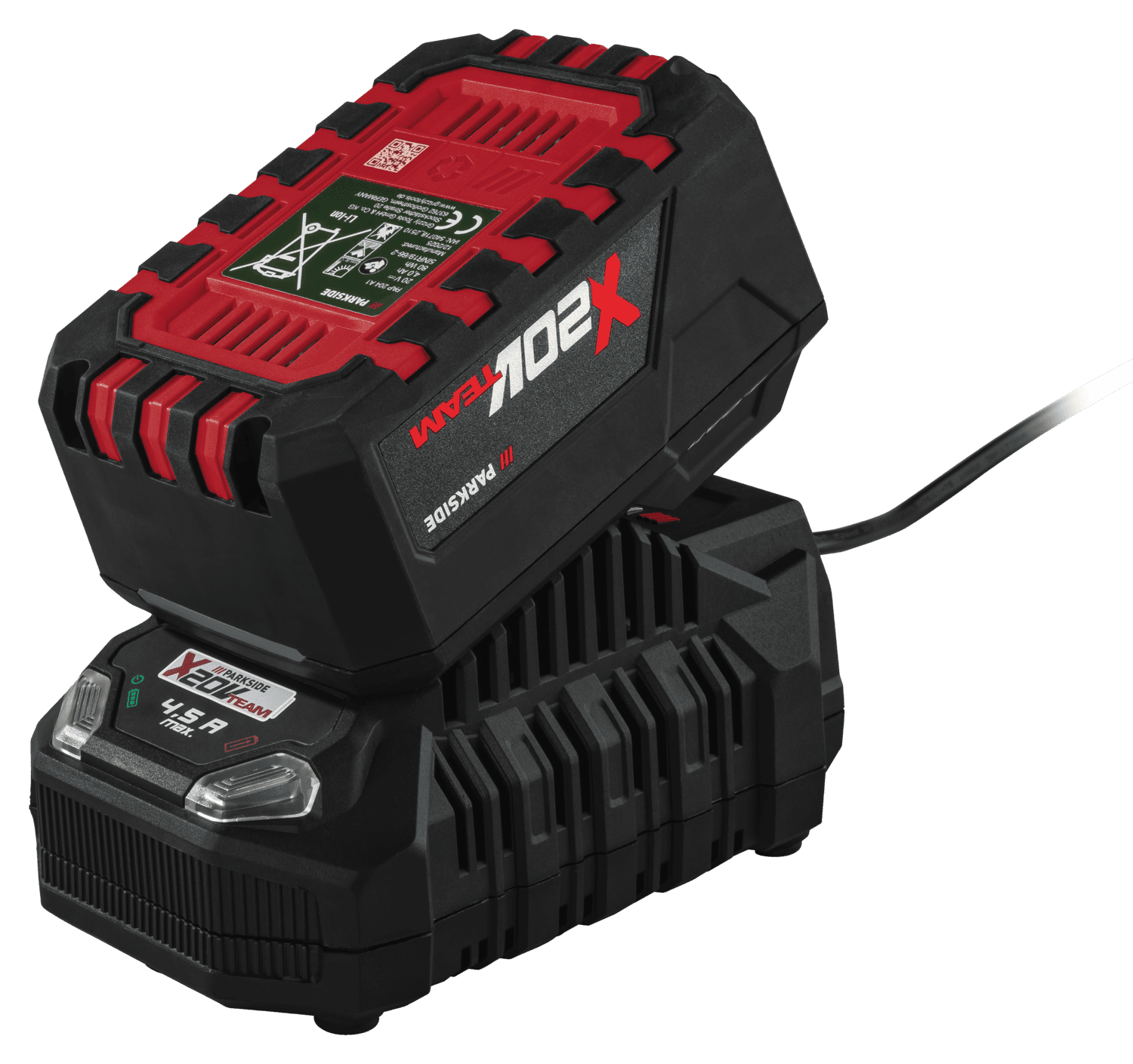 PARKSIDE® Akumulátor 20 V/4 Ah + Nabíjačka 20 V/4,5 A