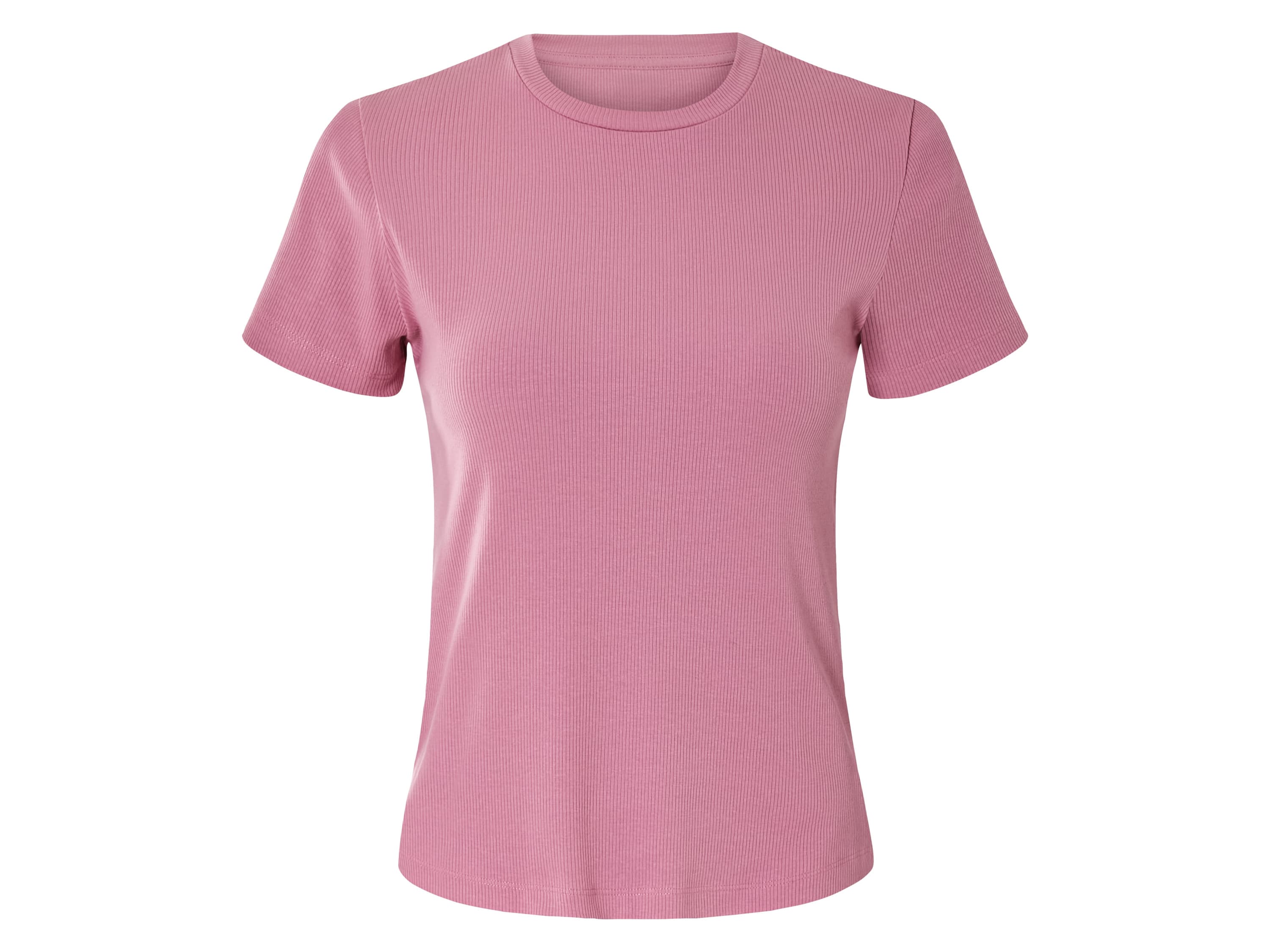 esmara® Dámske rebrované tričko (bledoružová, XS (32/34)) 1