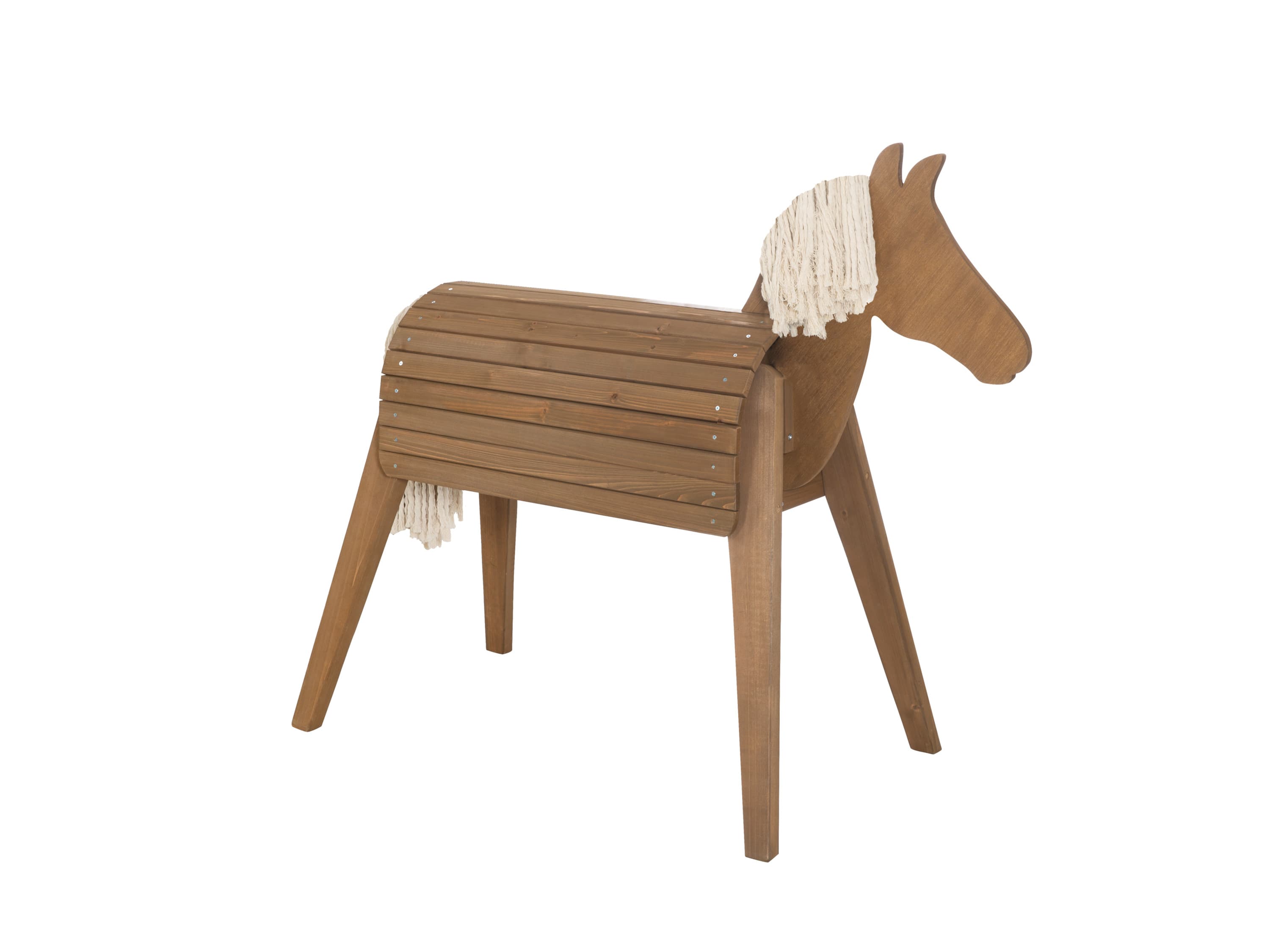 ROBA Drevený koník na hranie (veľký (64x151x123 cm), teak) 1