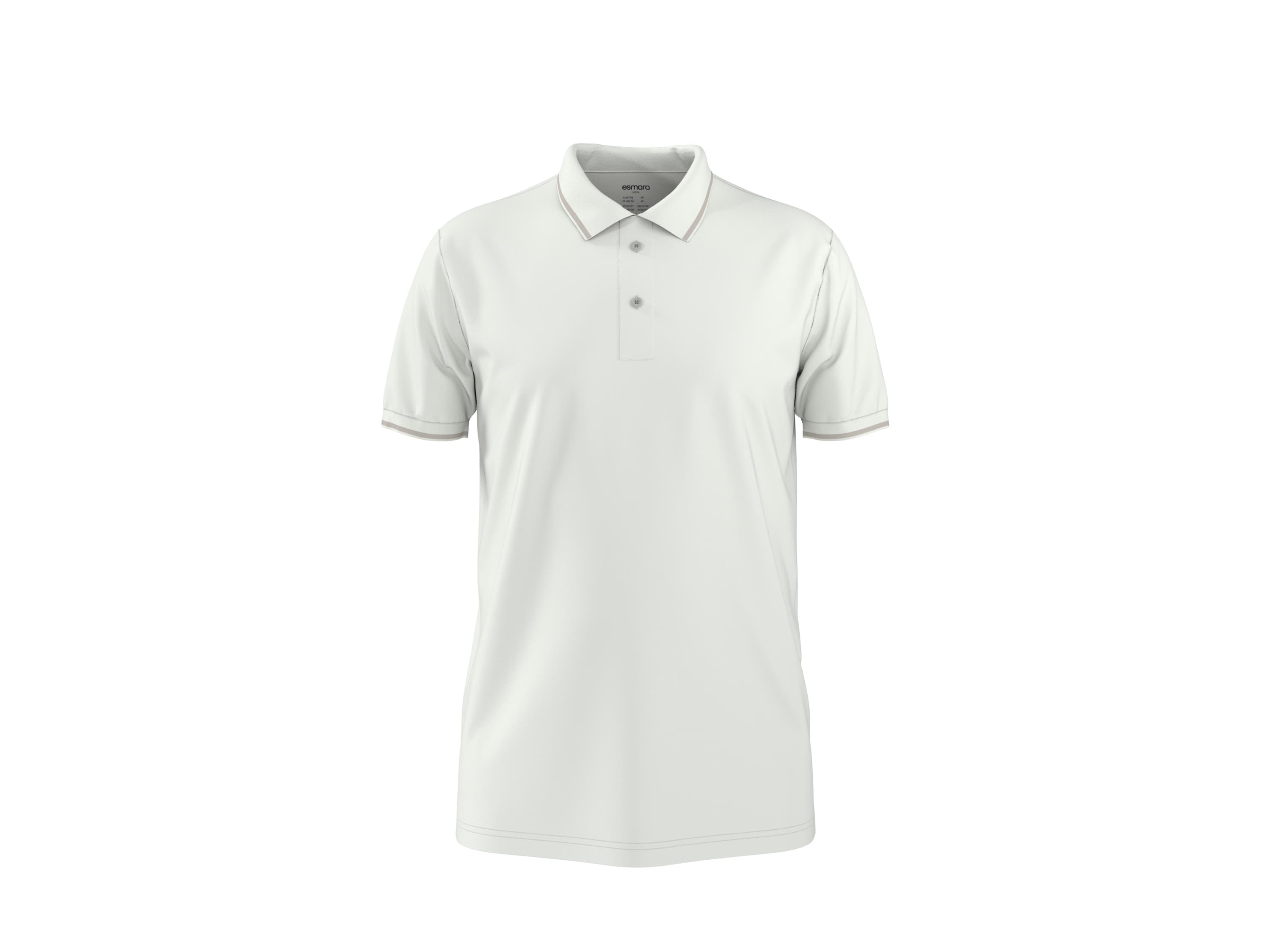 esmara Men Pánske polotričko (biela, XL (56/58)) 1
