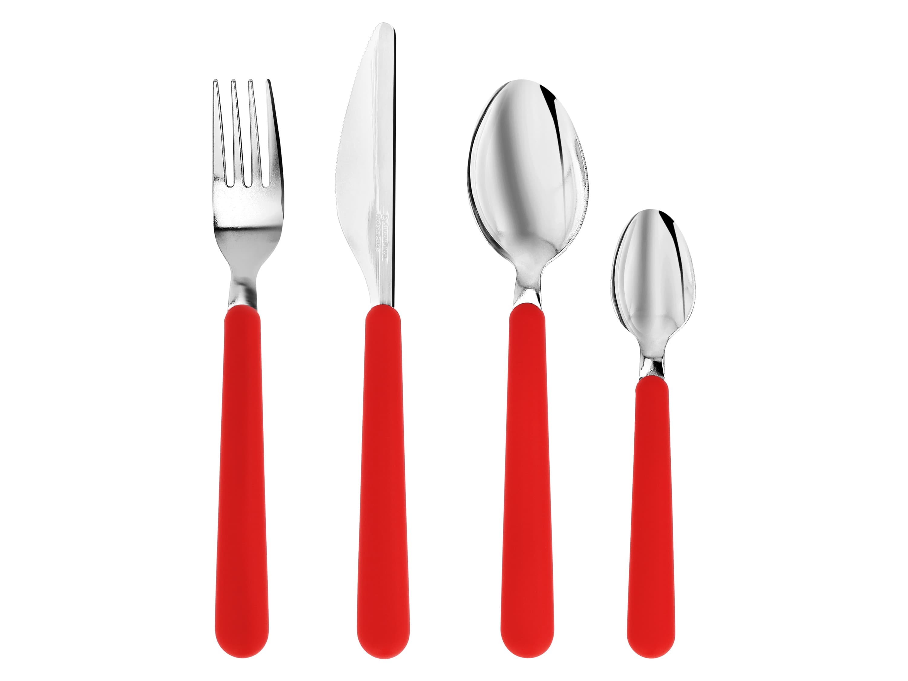 SILVERCREST® Príbor z ušľachtilej ocele (červená)