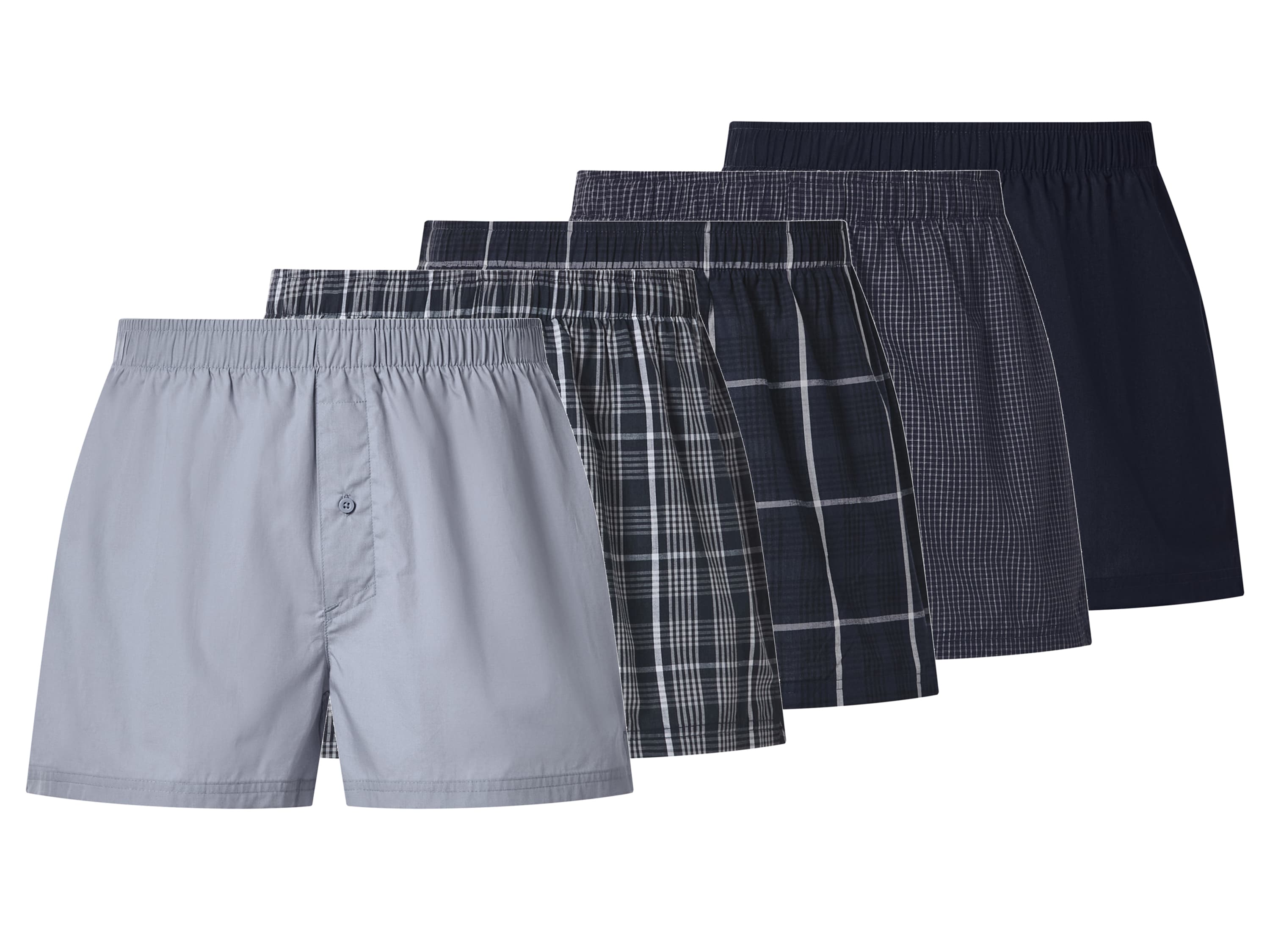 ESMARA MEN Pánske boxerky, 5 kusov (navy modrá/modrá, 4/S) 1