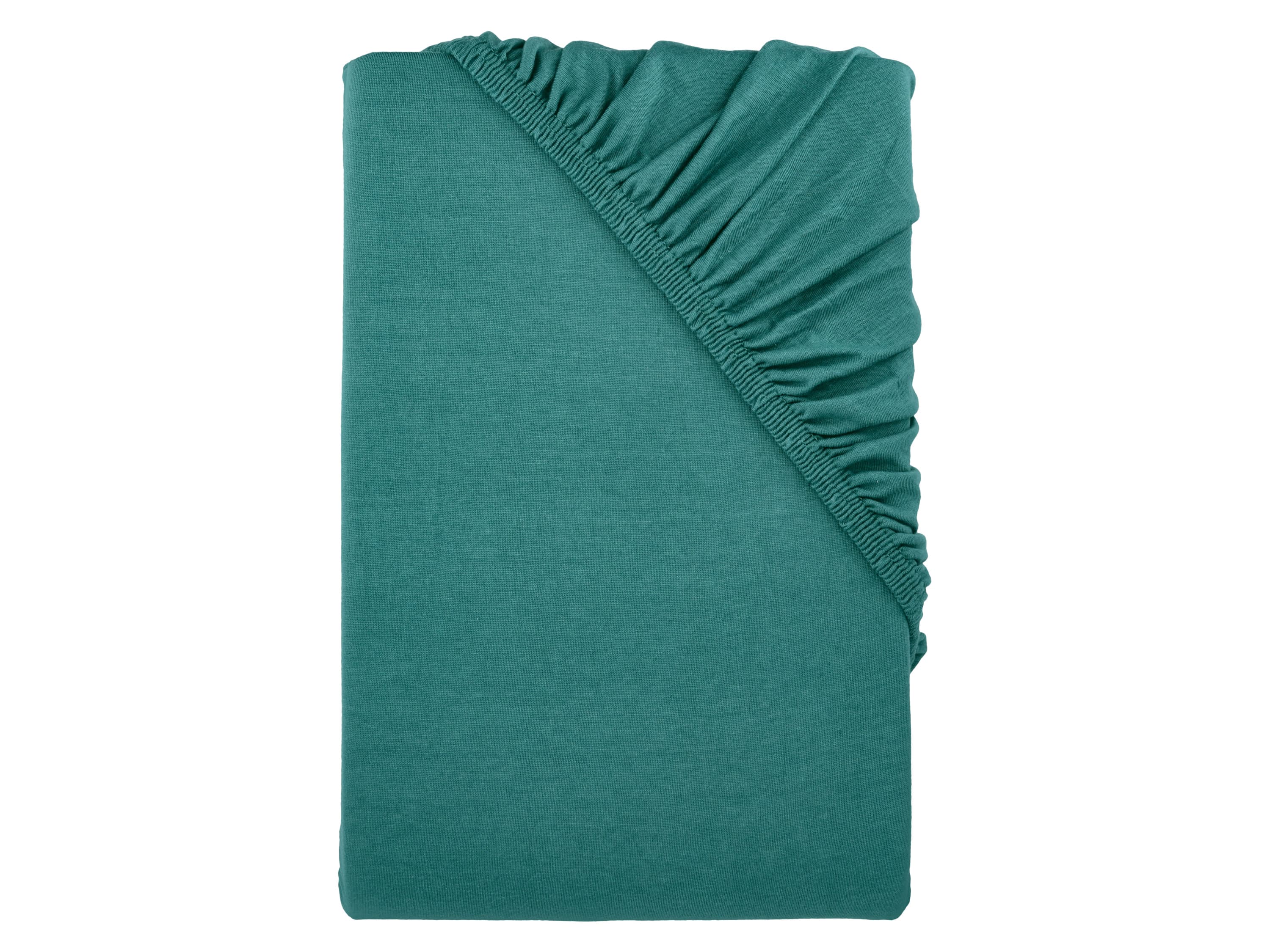 LIVARNO® Napínacia džersejová plachta, 90 – 100 x 200 cm (tmavozelená) 1