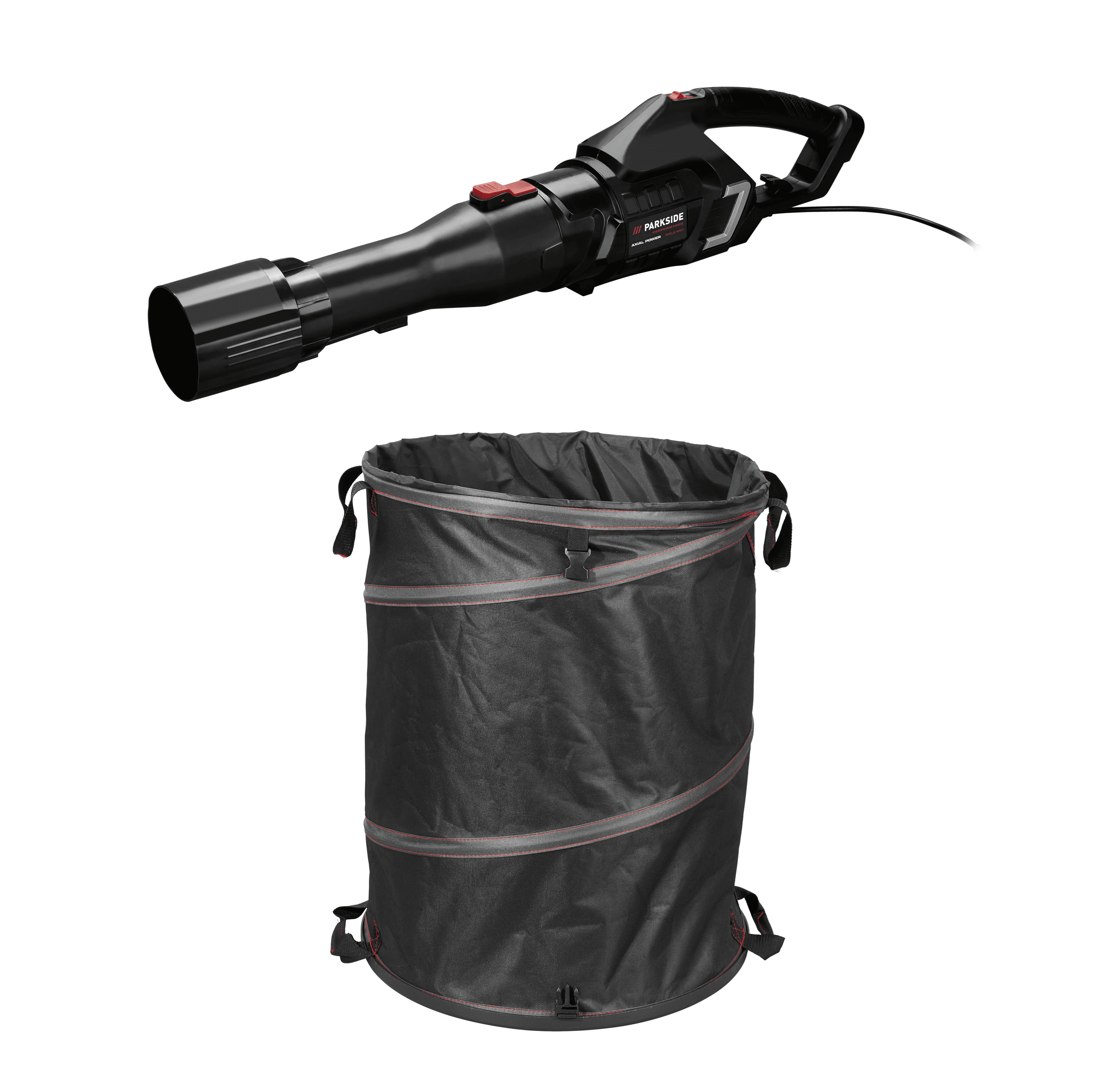 PARKSIDE PERFORMANCE® Vrece na záhradný odpad, 150 l + Elektrický axiálny fúkač lístia PPELB 1650 A1