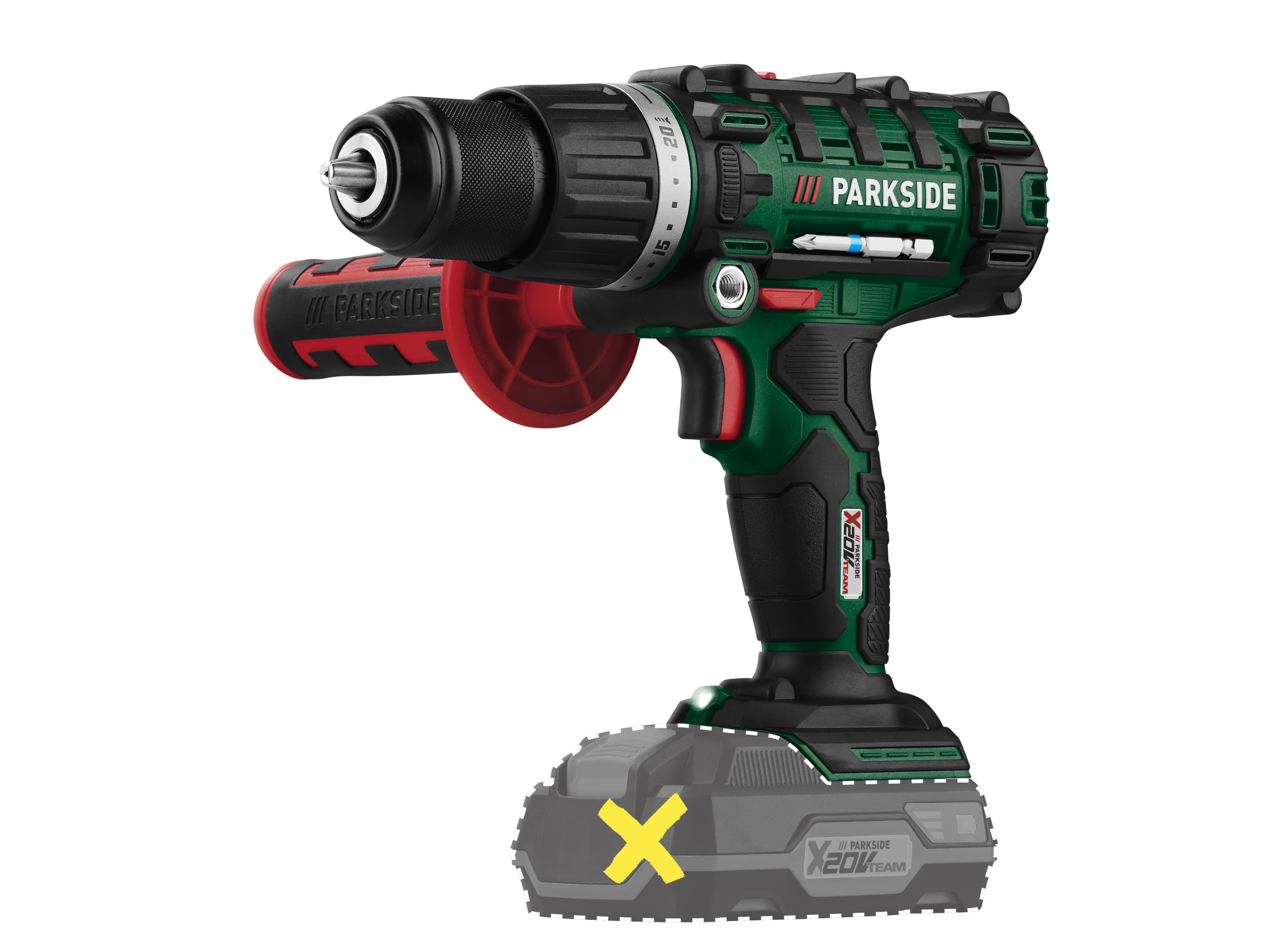 PARKSIDE® Aku príklepový vŕtací skrutkovač 3 v 1 20 V PSBSA 20-Li C3 – bez akumulátora