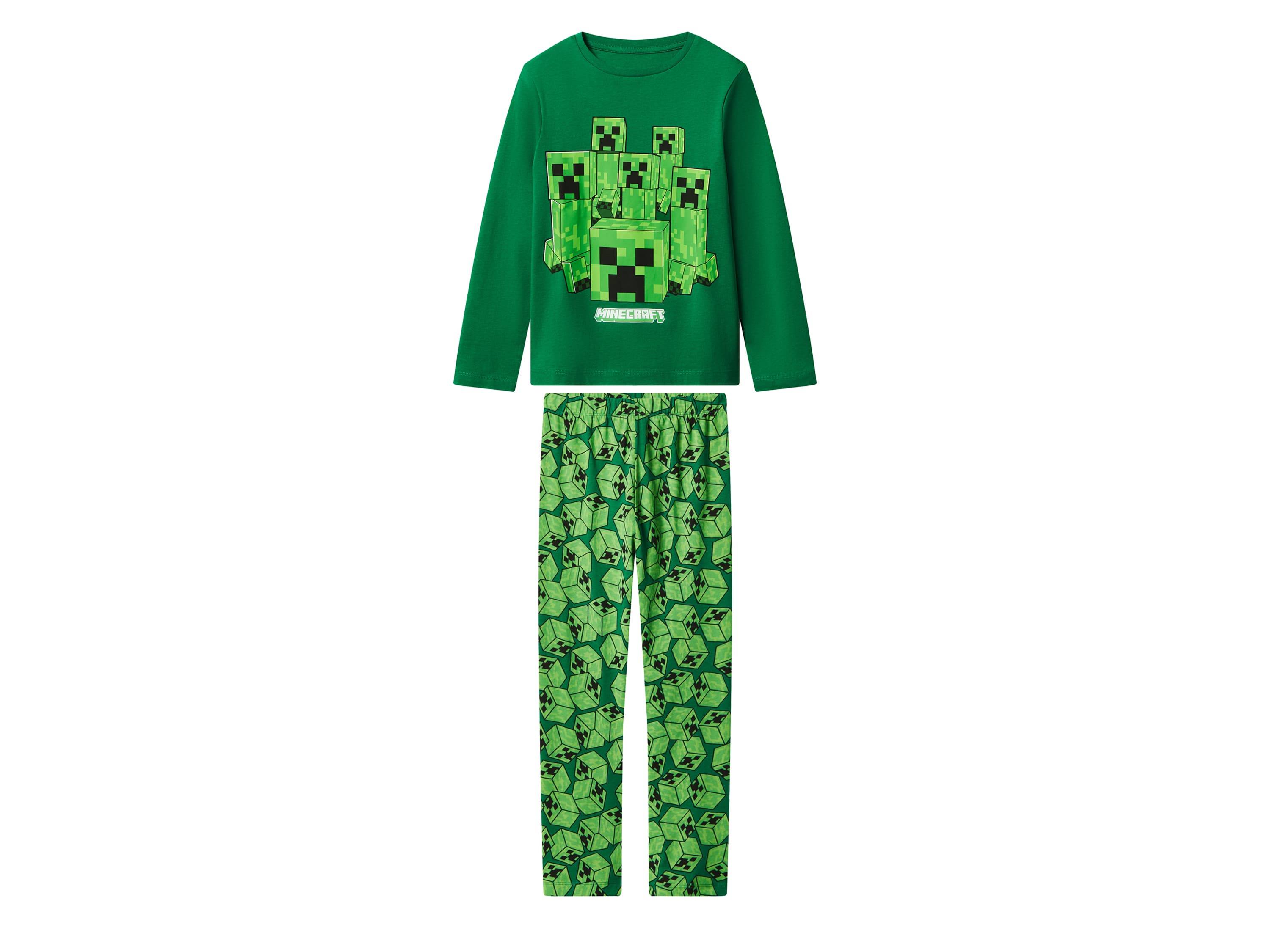 Minecraft Detské pyžamo (zelená, 122/128) 1