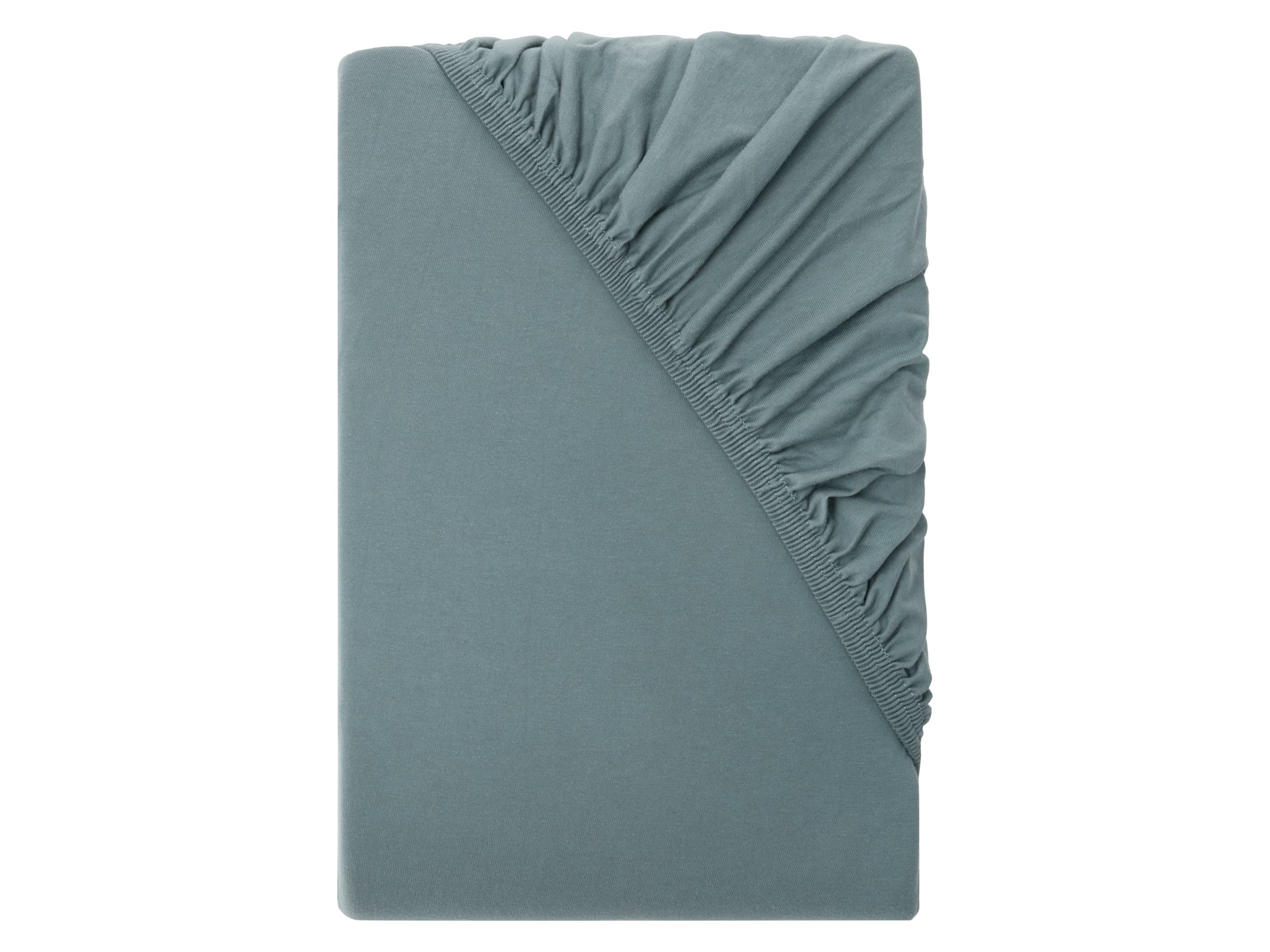LIVARNO® Napínacia džersejová plachta na boxspringovú posteľ, 140 – 160 x 200 cm (tmavozelená) 1
