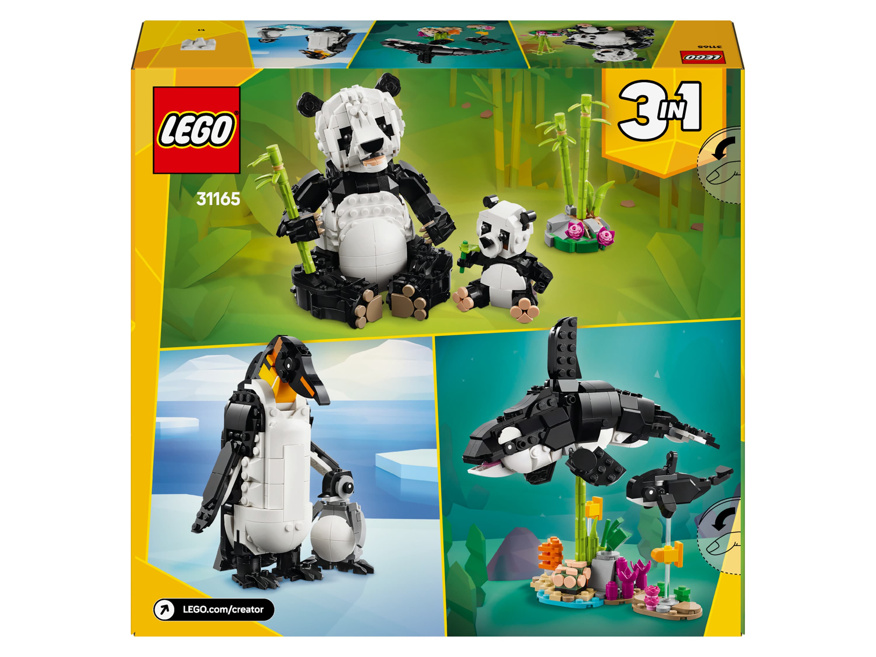 LEGO® CREATOR 31165 Divoké zvieratá: Pandia rodinka 1