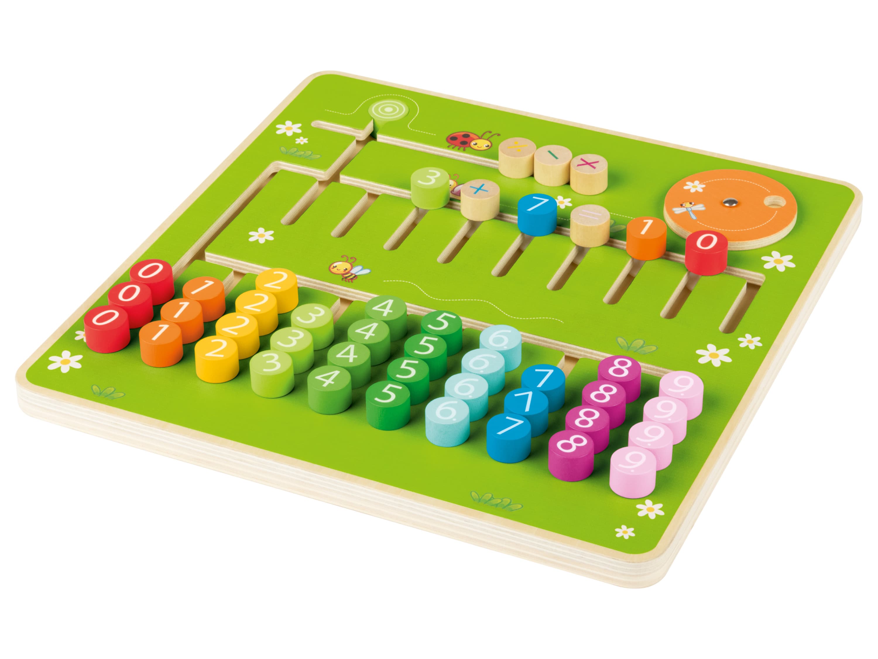 PLAYTIVE Drevené hračky na počítanie Montessori (aritmetická hra)