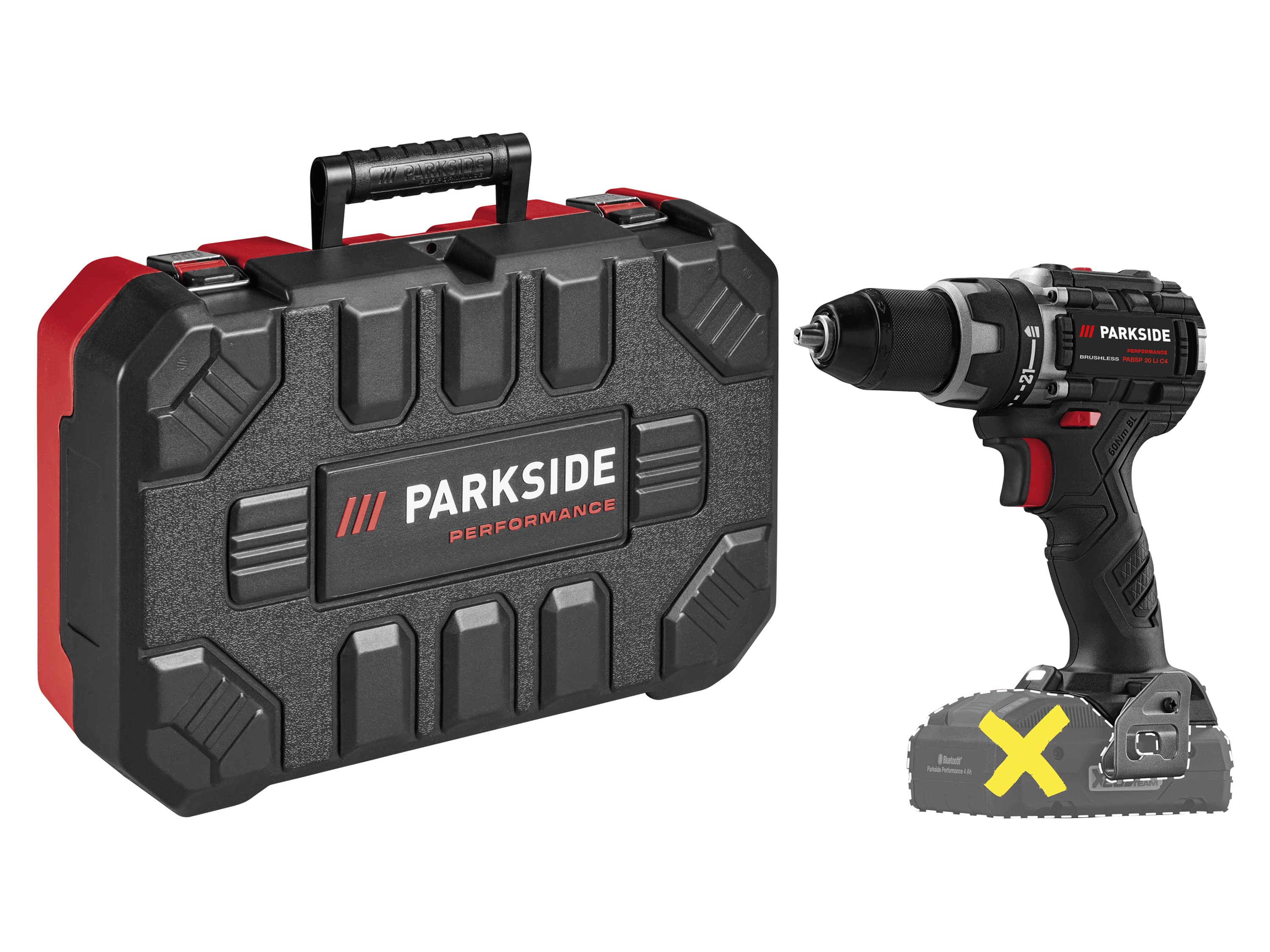 PARKSIDE PERFORMANCE® Aku vŕtací skrutkovač 20 V PABSP 20 Li C4 – bez akumulátora
