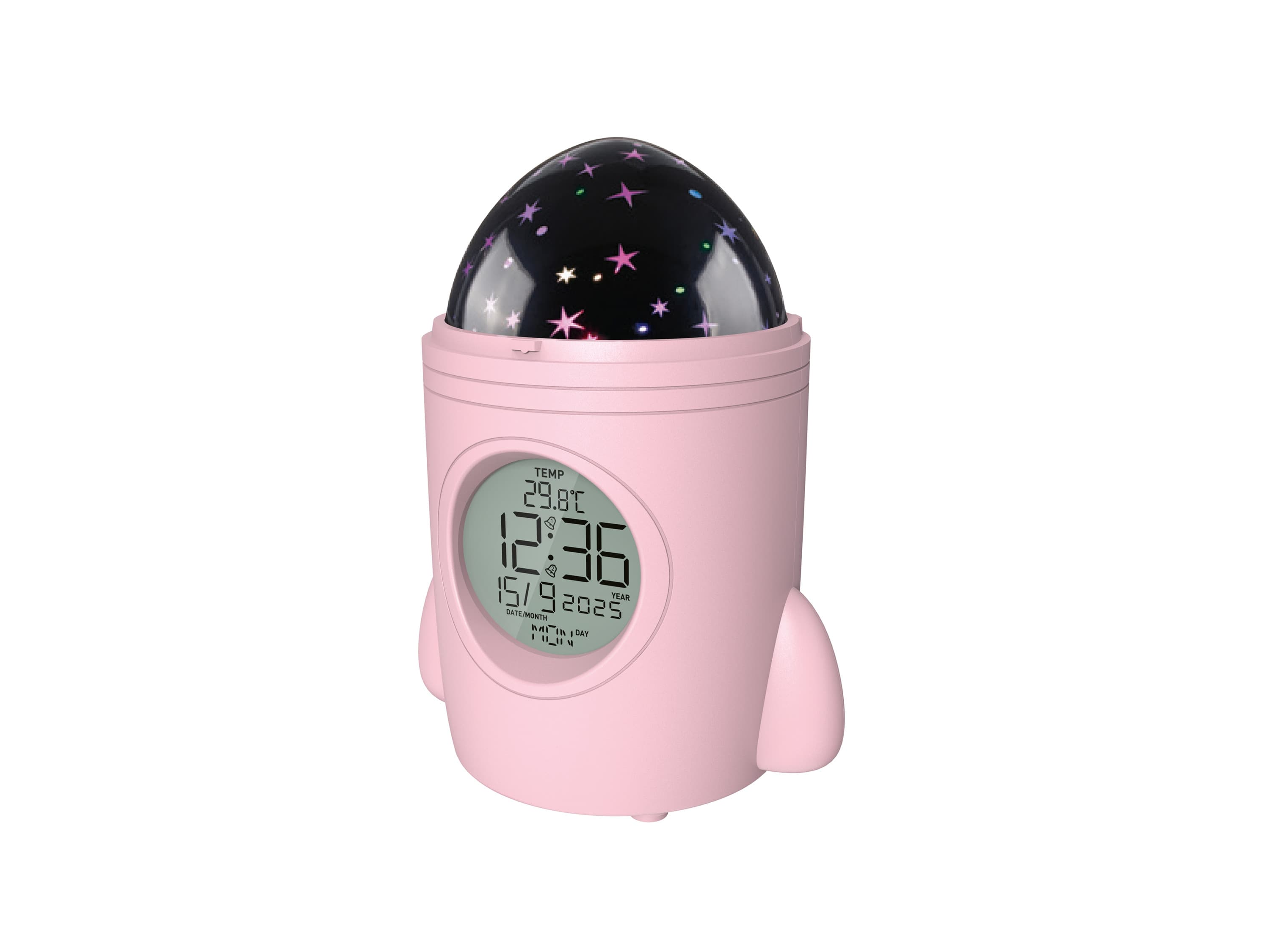 TRONIC® Projekčný budík s hviezdnou oblohou (ružová) 1