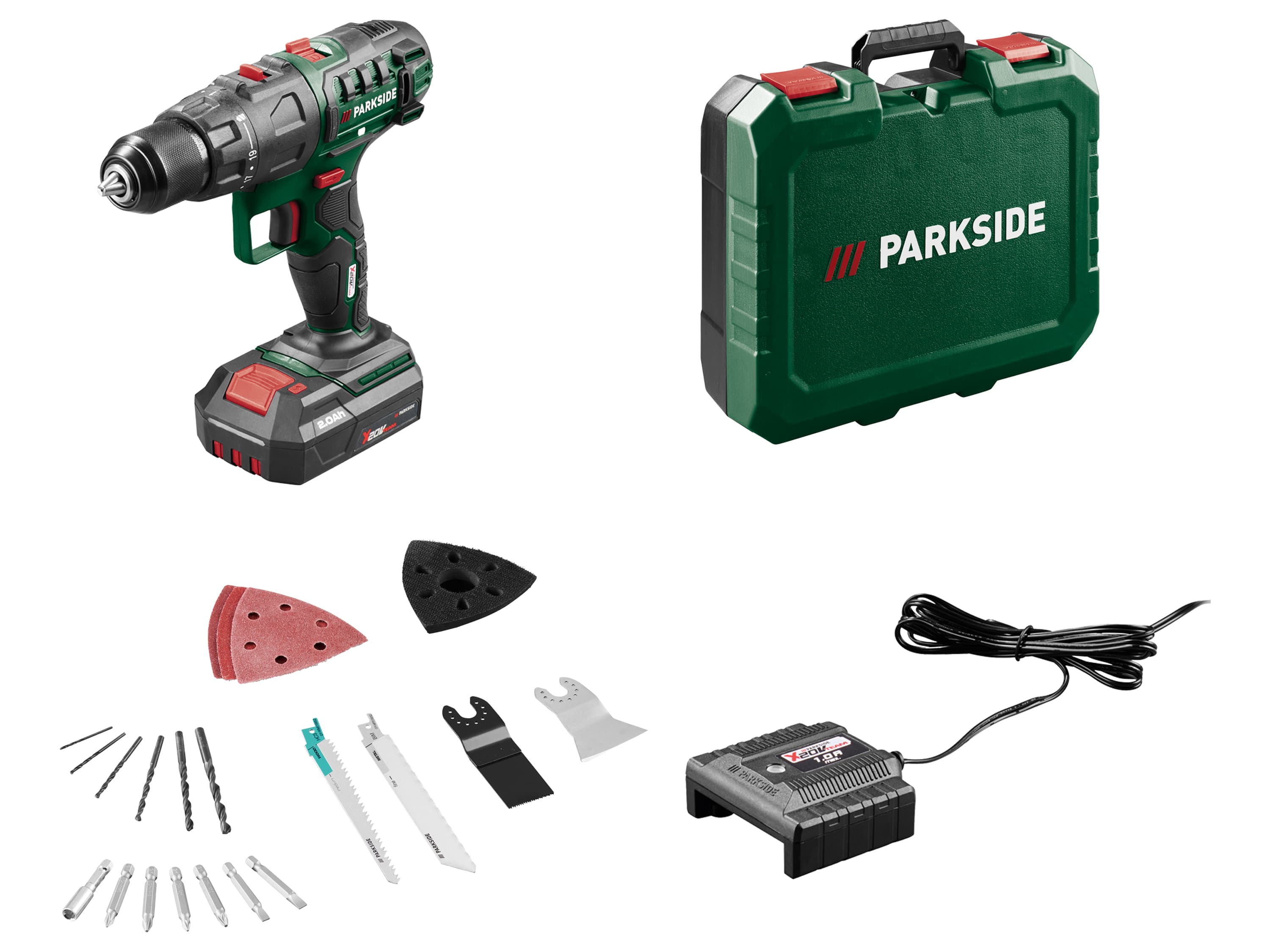 PARKSIDE® Aku kombinované náradie 20 V PKGA 20-Li D2 1