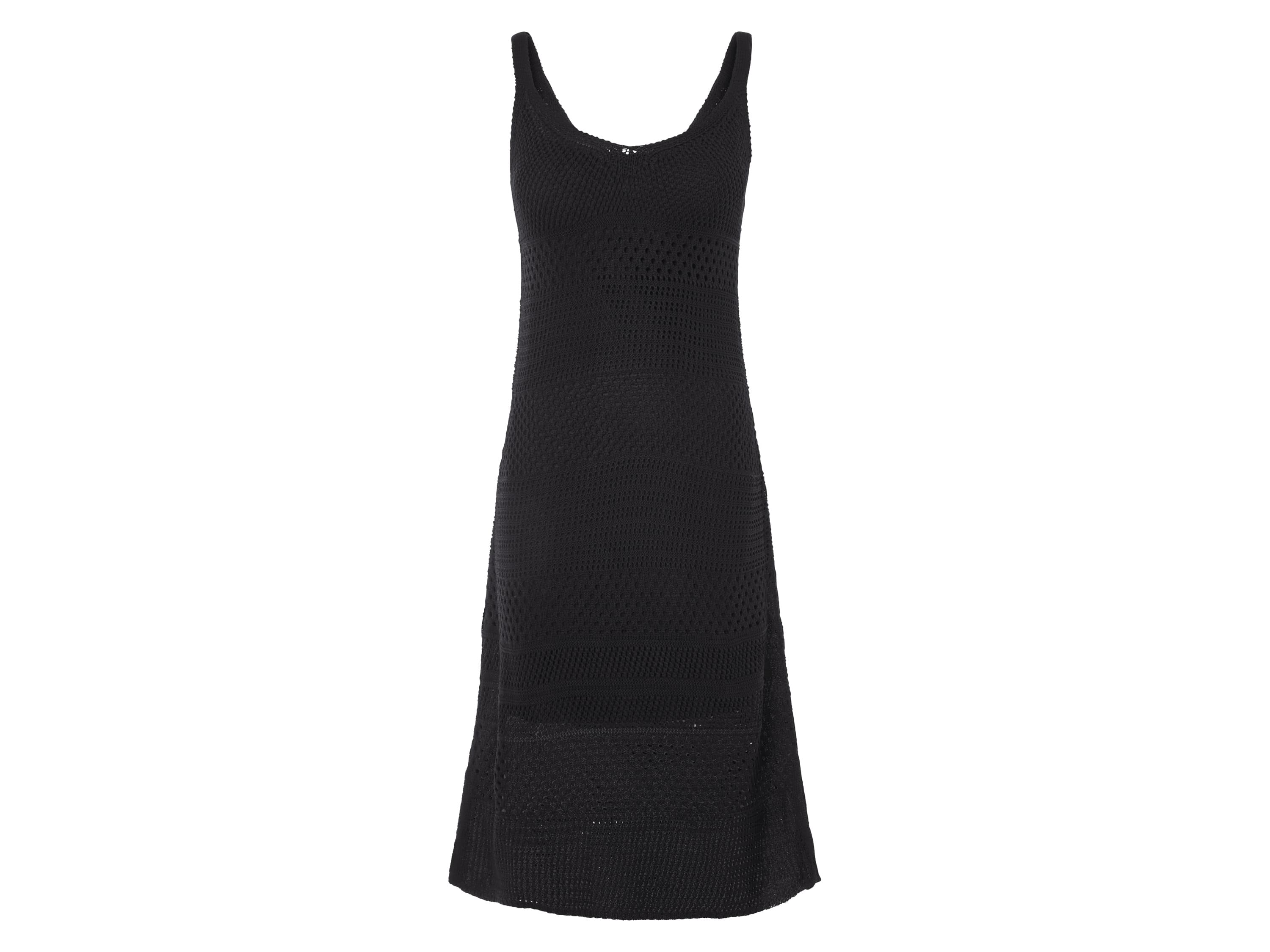 esmara® Dámske háčkované midi šaty (čierna, M (40/42)) 1