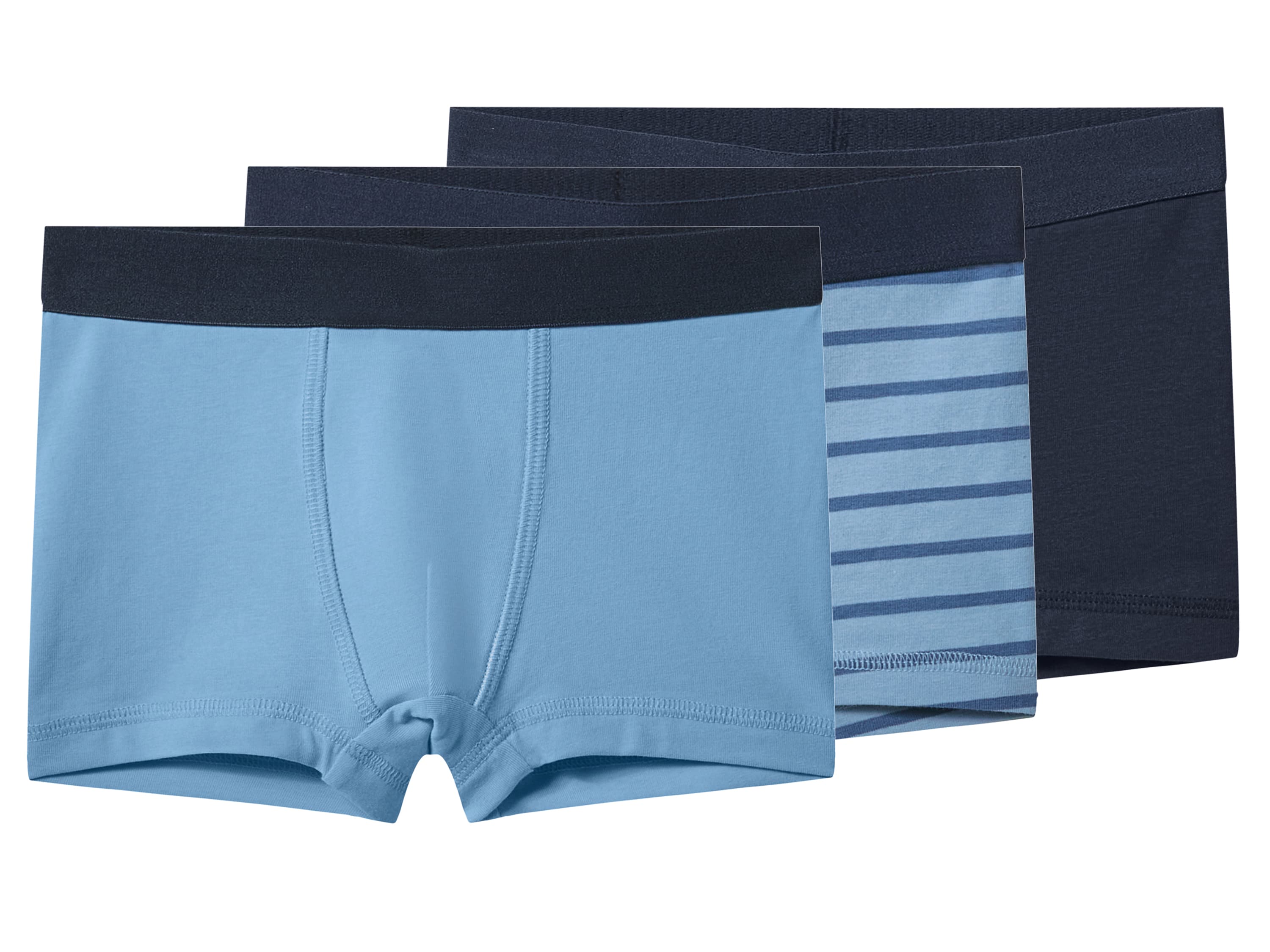LUPILU® Chlapčenské boxerky, 3 kusy (navy modrá/modrá, 98/104) 1